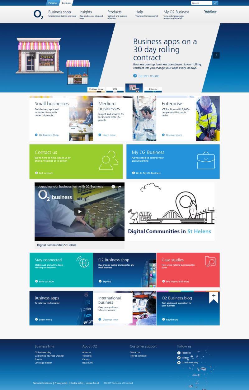 O2 Business online portal by Dave Oliver