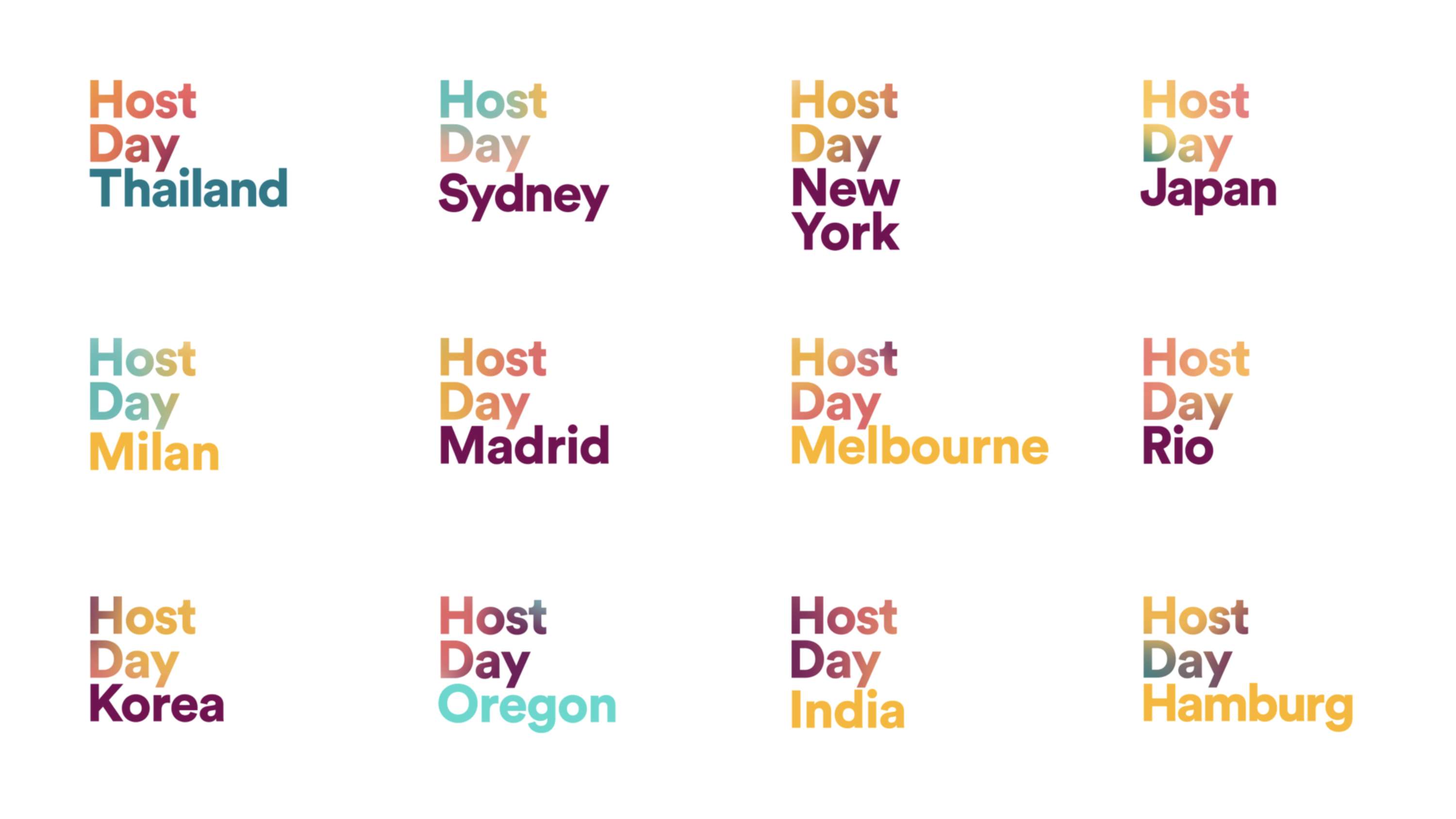 Host Days – Event Branding – Airbnb by Laura Williams