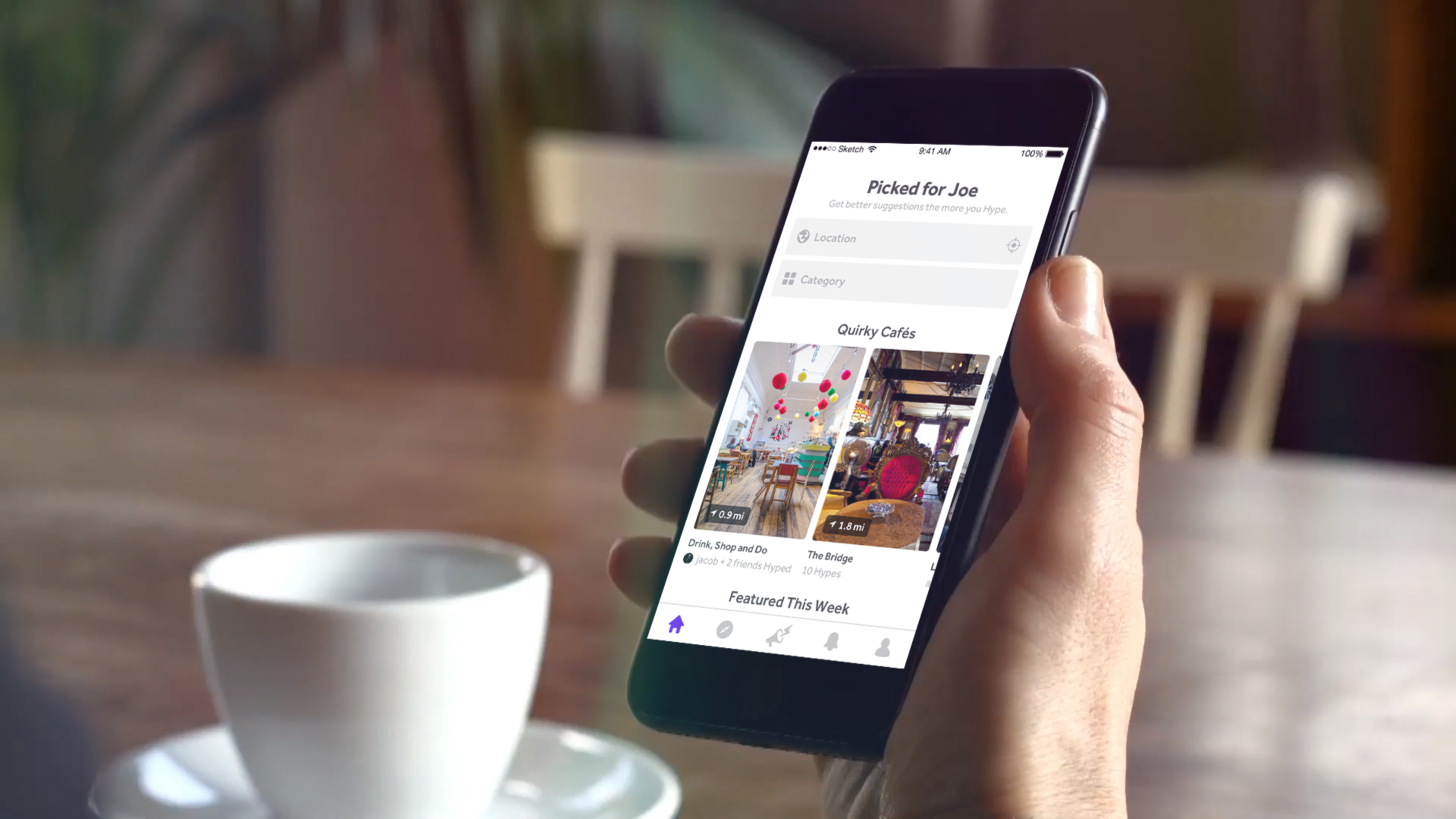 Hypit iOS & Android App by Kelly Hutchinson