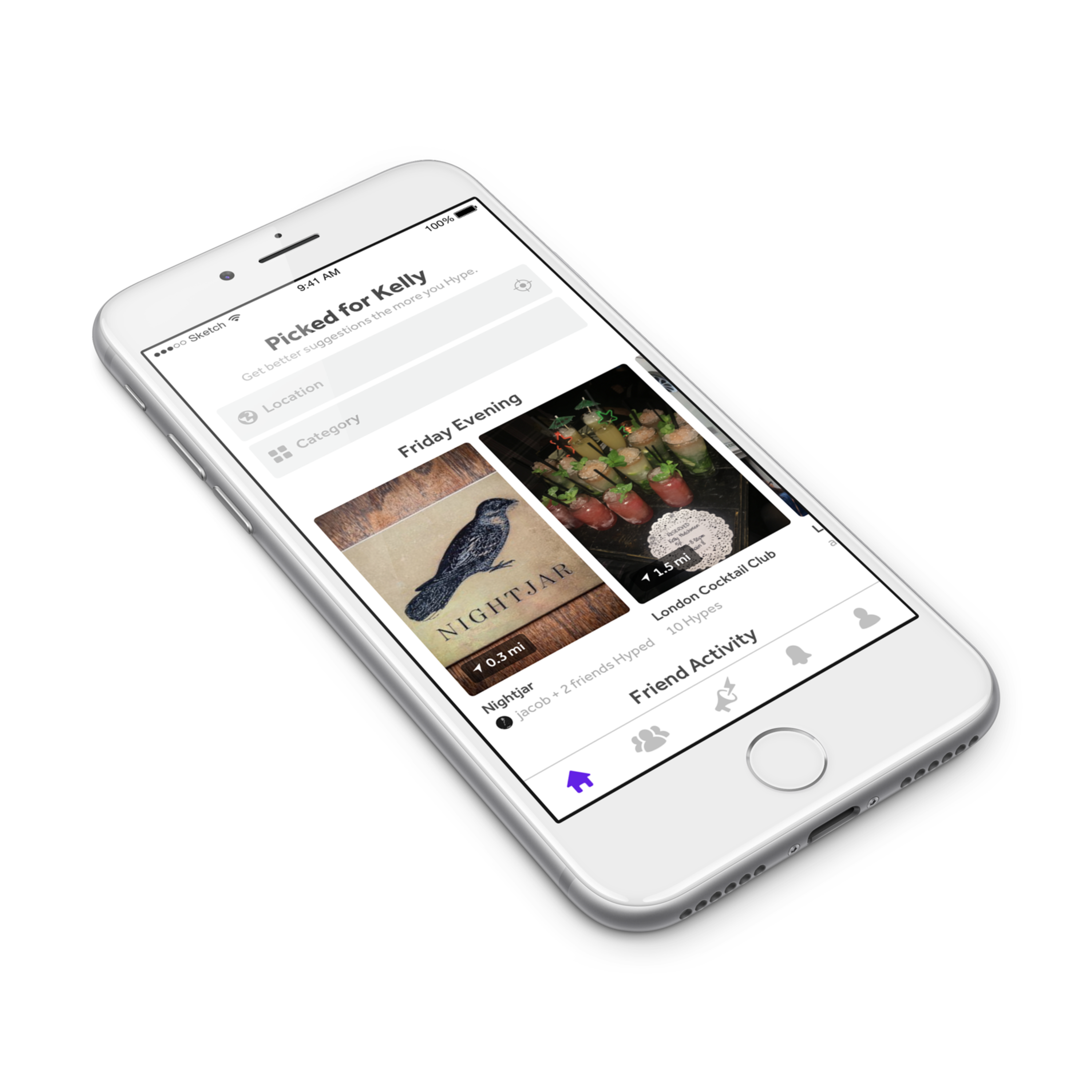 Hypit iOS & Android App by Kelly Hutchinson