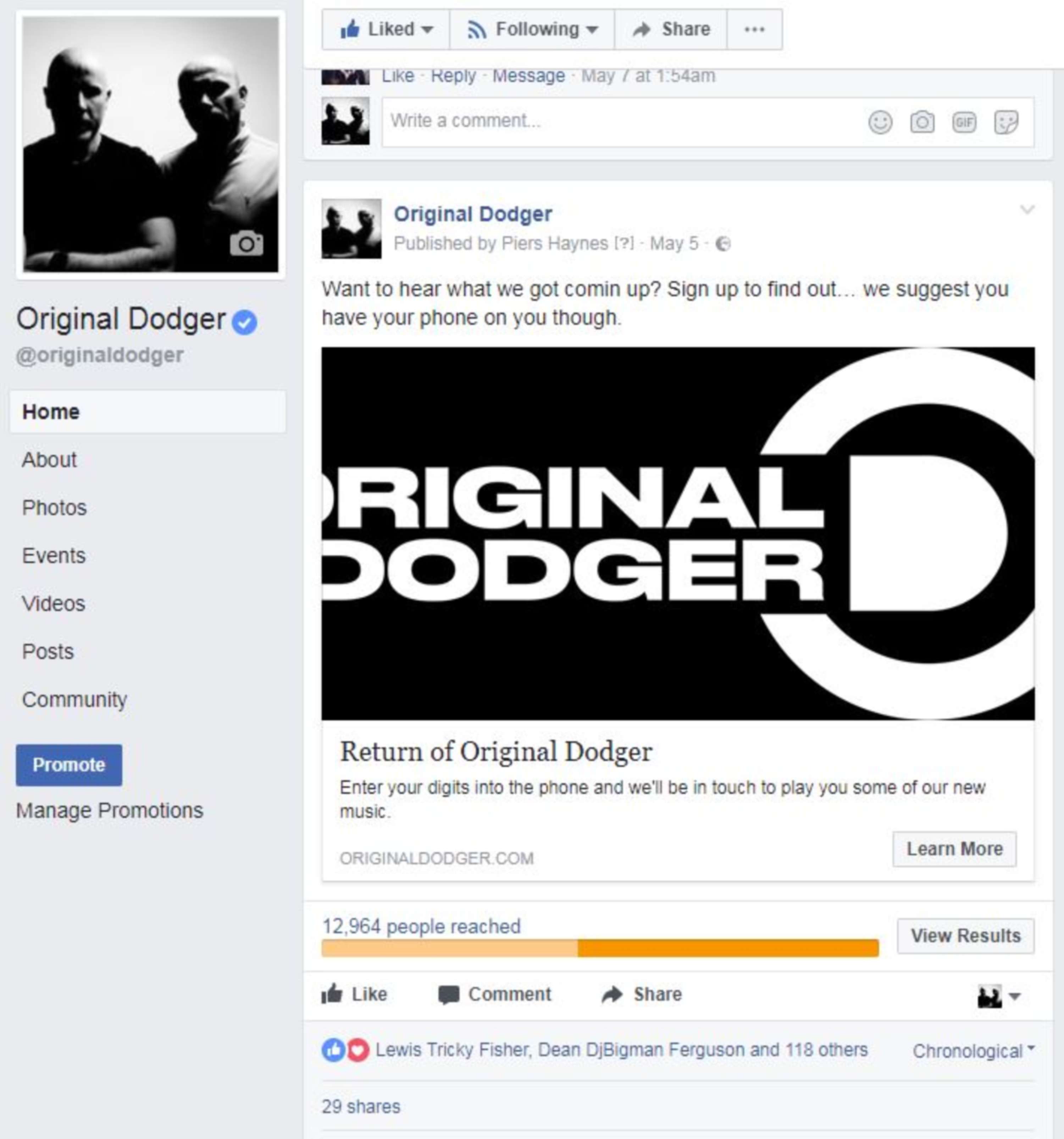 Return Of Original Dodger by Piers Haynes