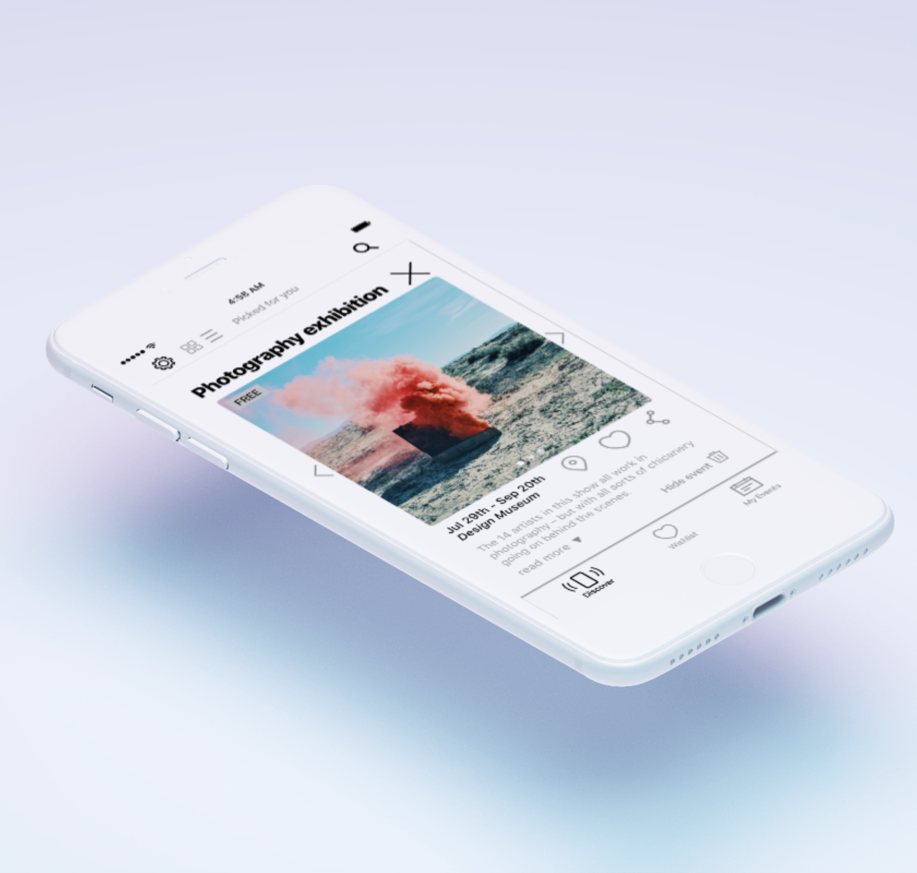 5 days Design Sprint to Create an Event Finder App Helping People to Declutter and Get Inspired. by Estelle Jin