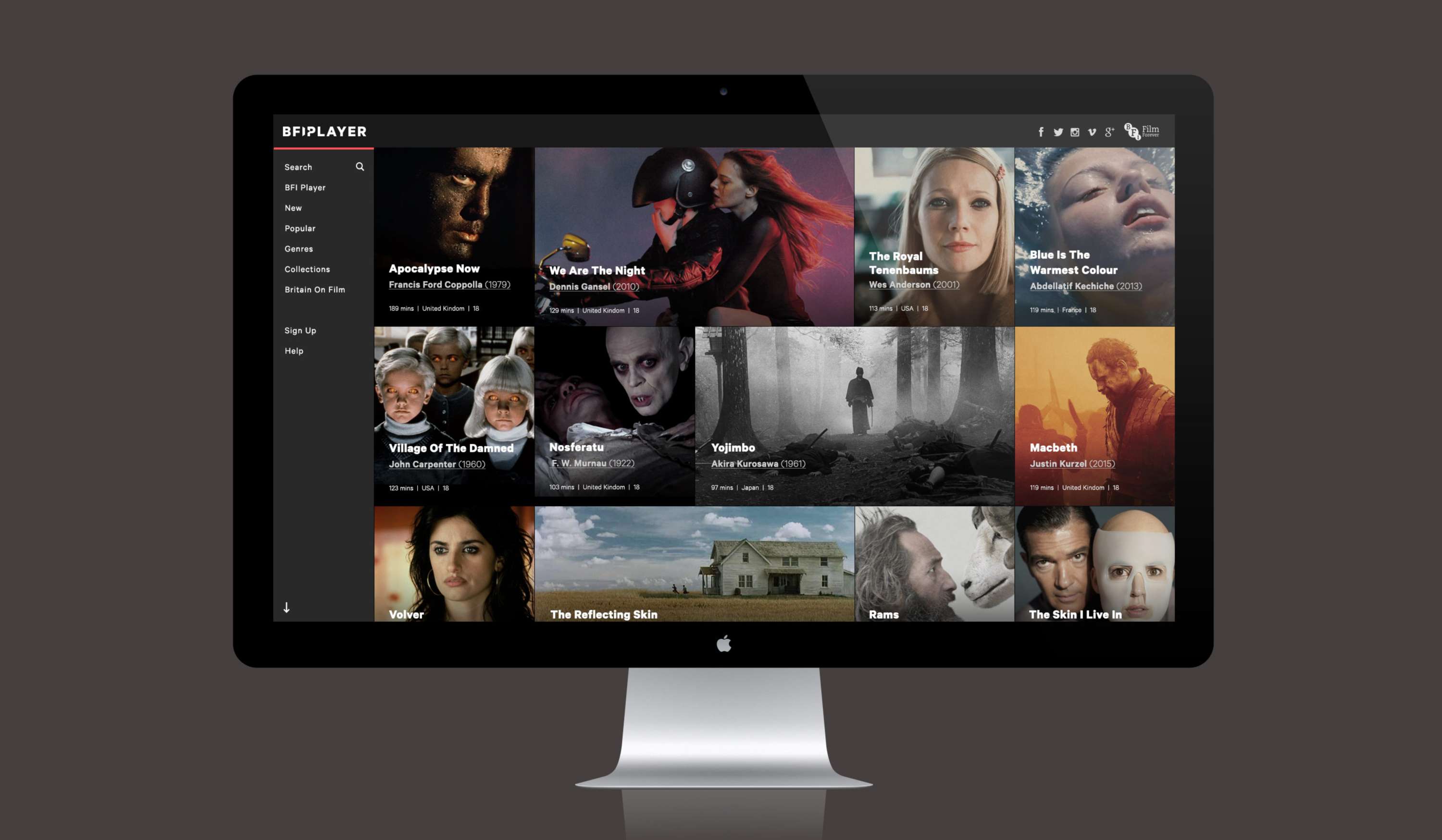 BFI Player Brand Identity by Ben Walker