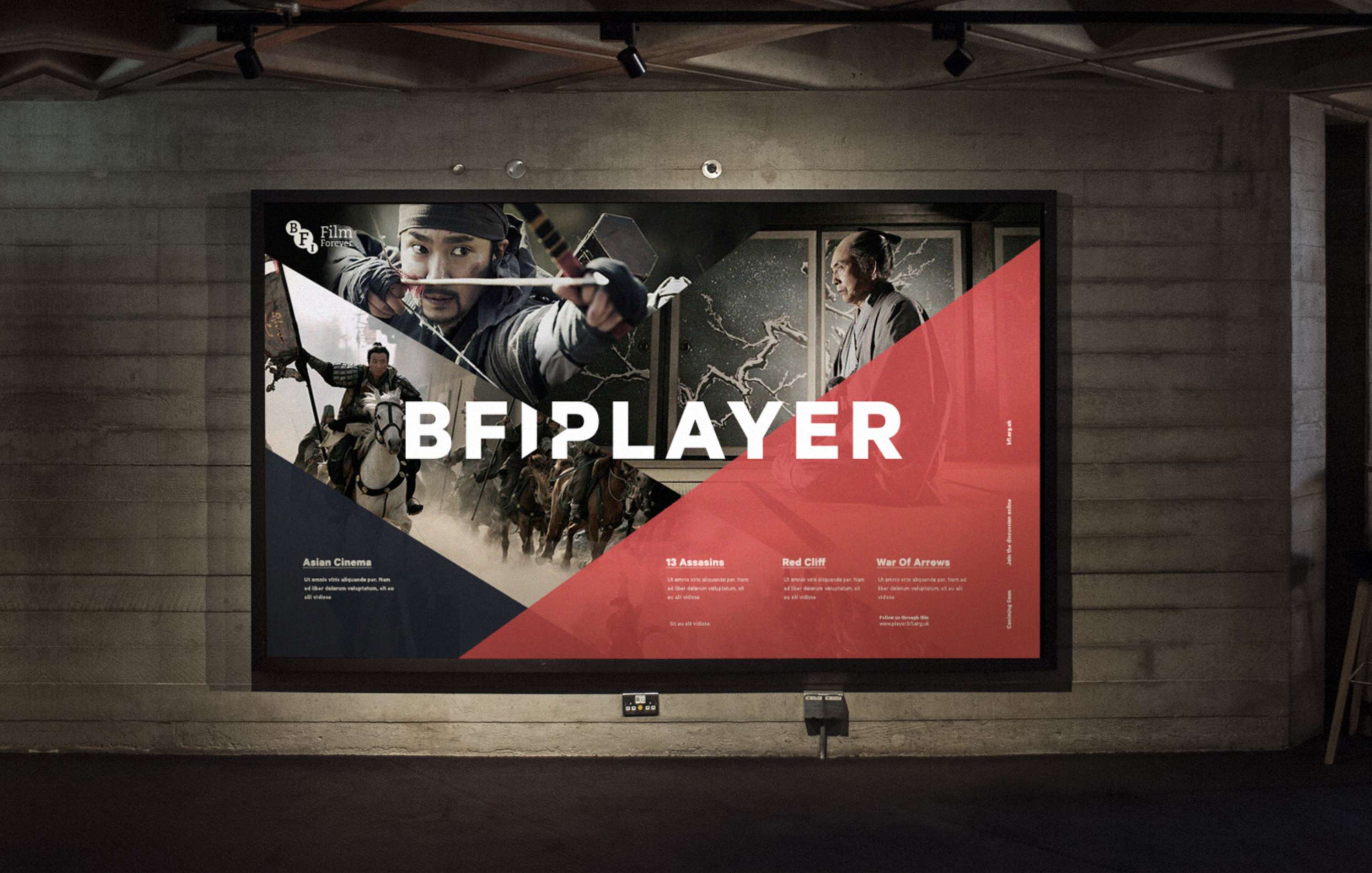 BFI Player Brand Identity by Ben Walker