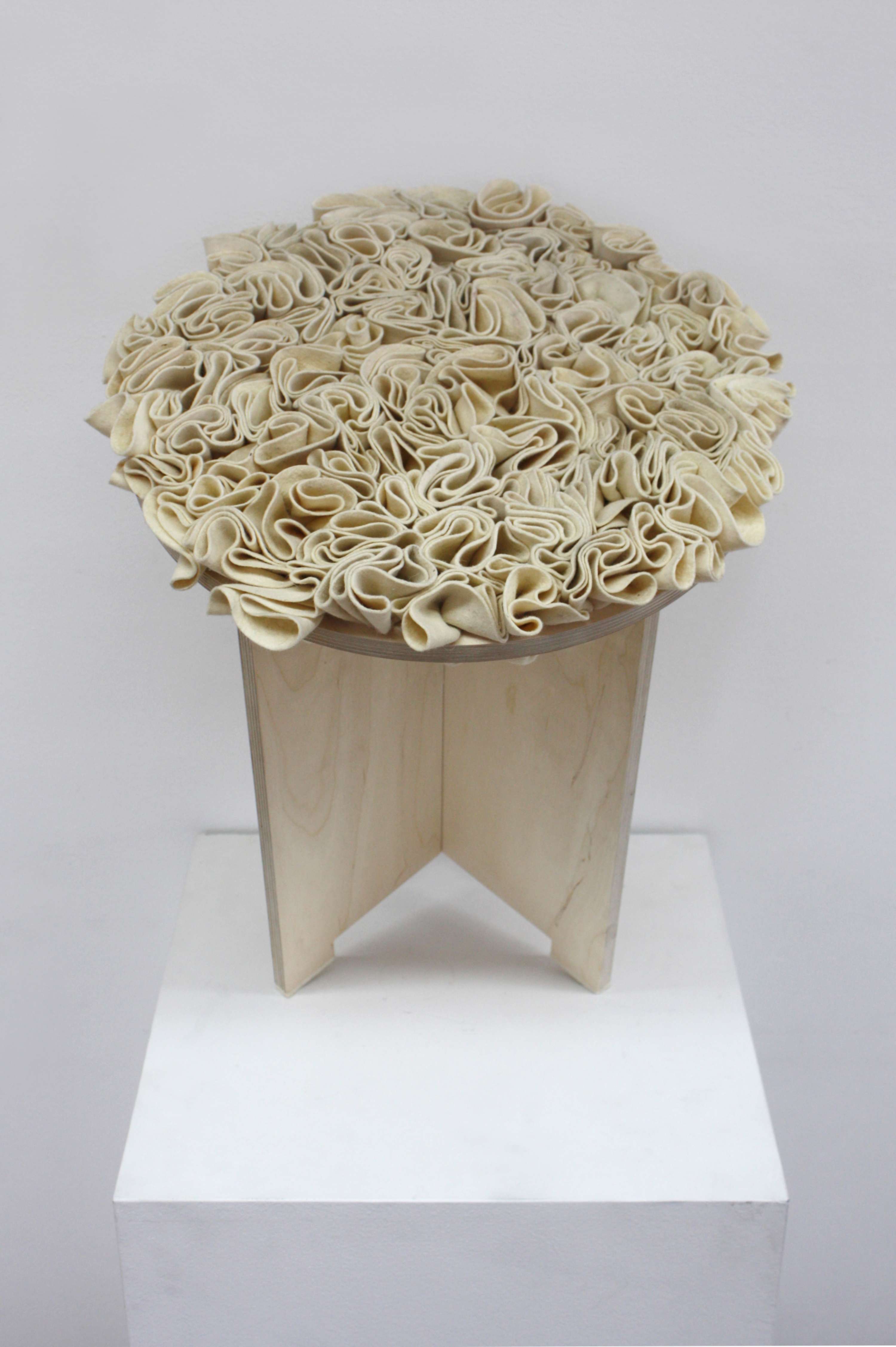 Stool made from recycled materials by Patrik Krizek