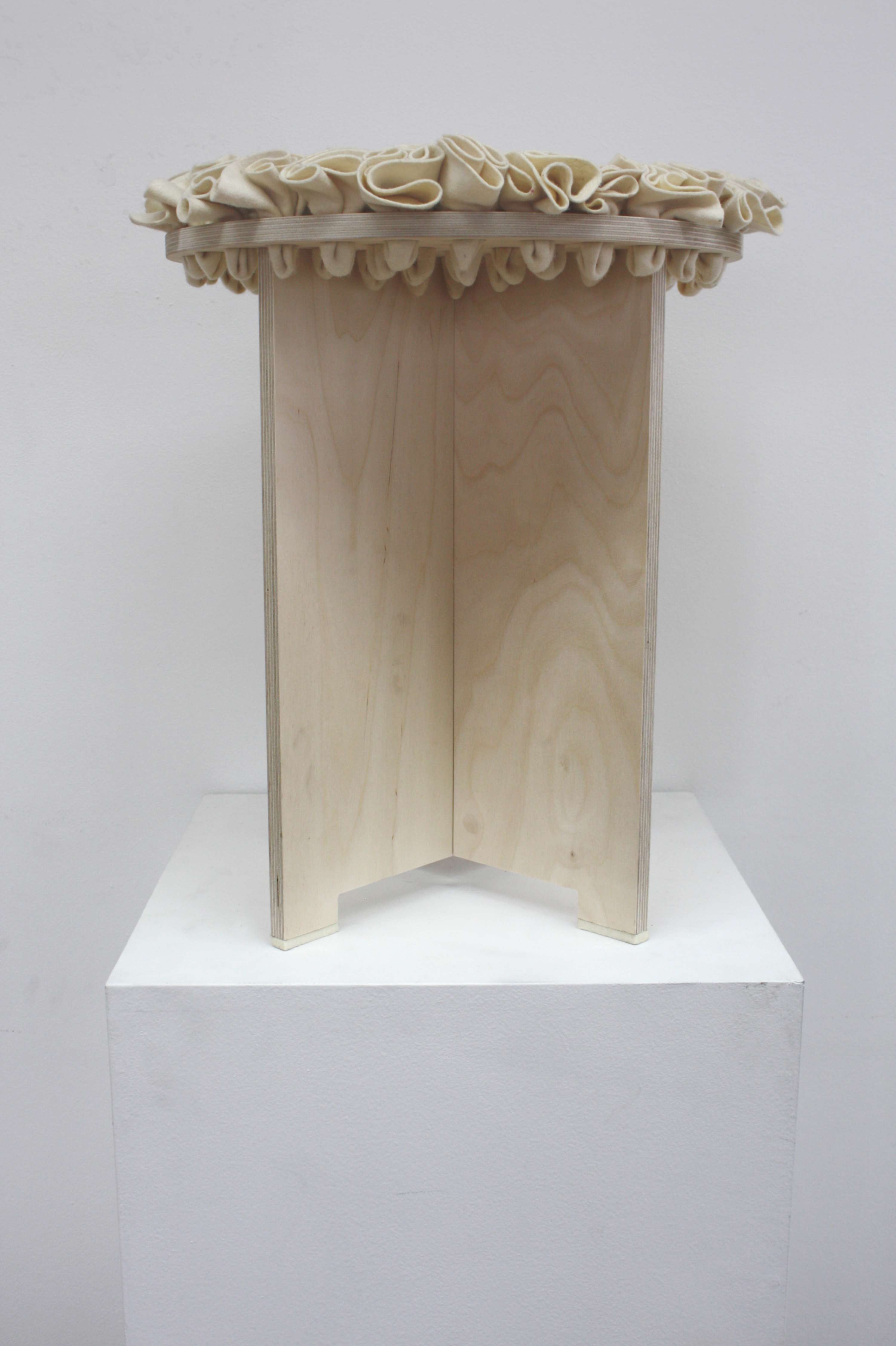 Stool made from recycled materials by Patrik Krizek