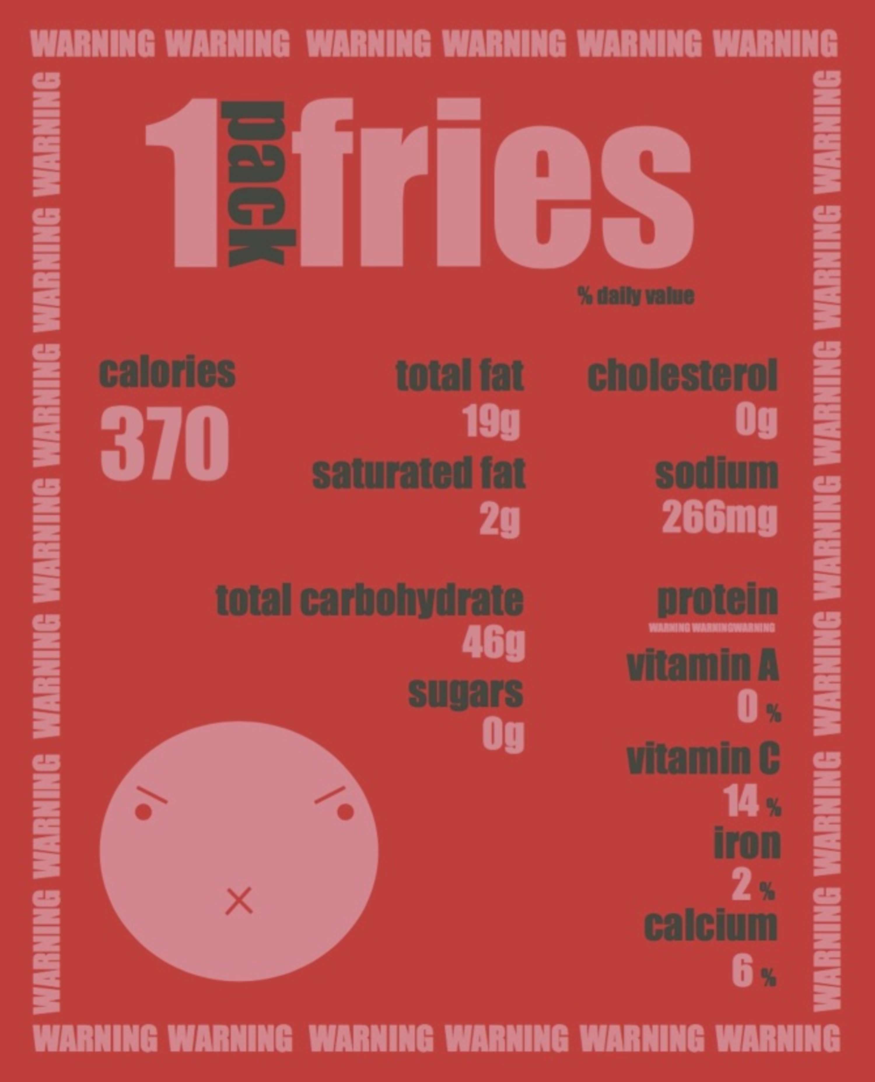 rsa project nutrition label design the dots