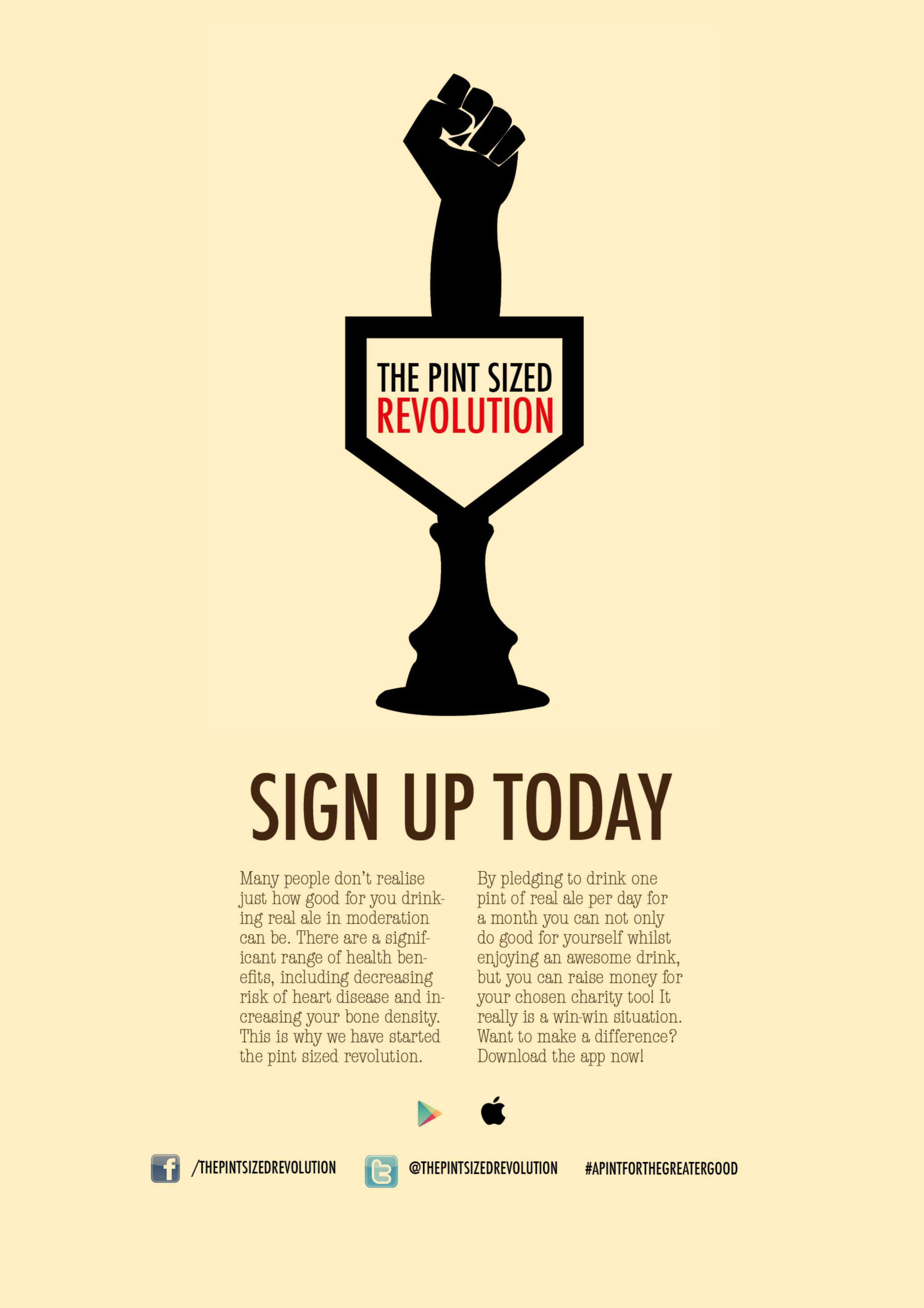 The Pint Sized Revolution - App concept by Connor Dyer