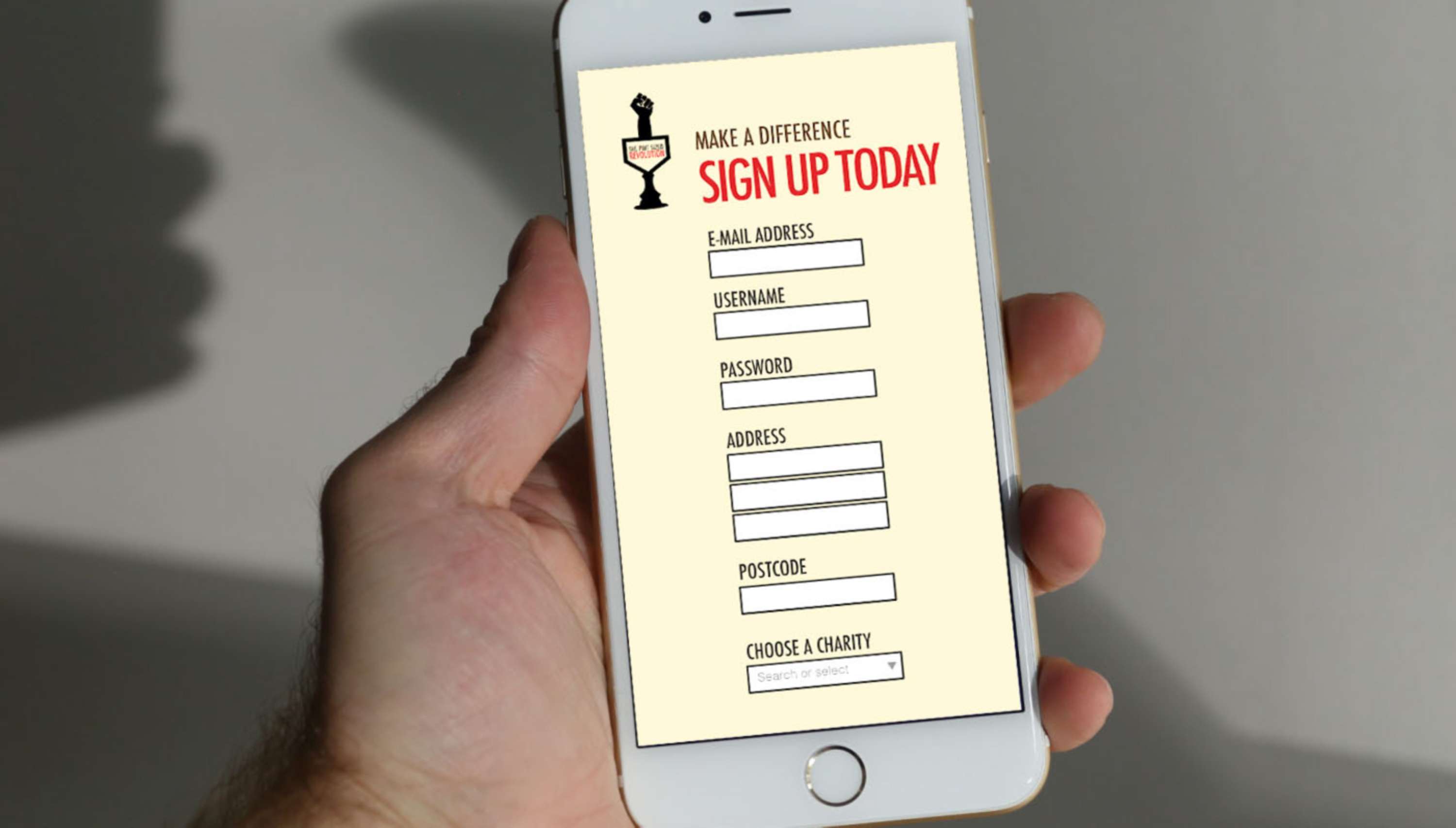 The Pint Sized Revolution - App concept by Connor Dyer