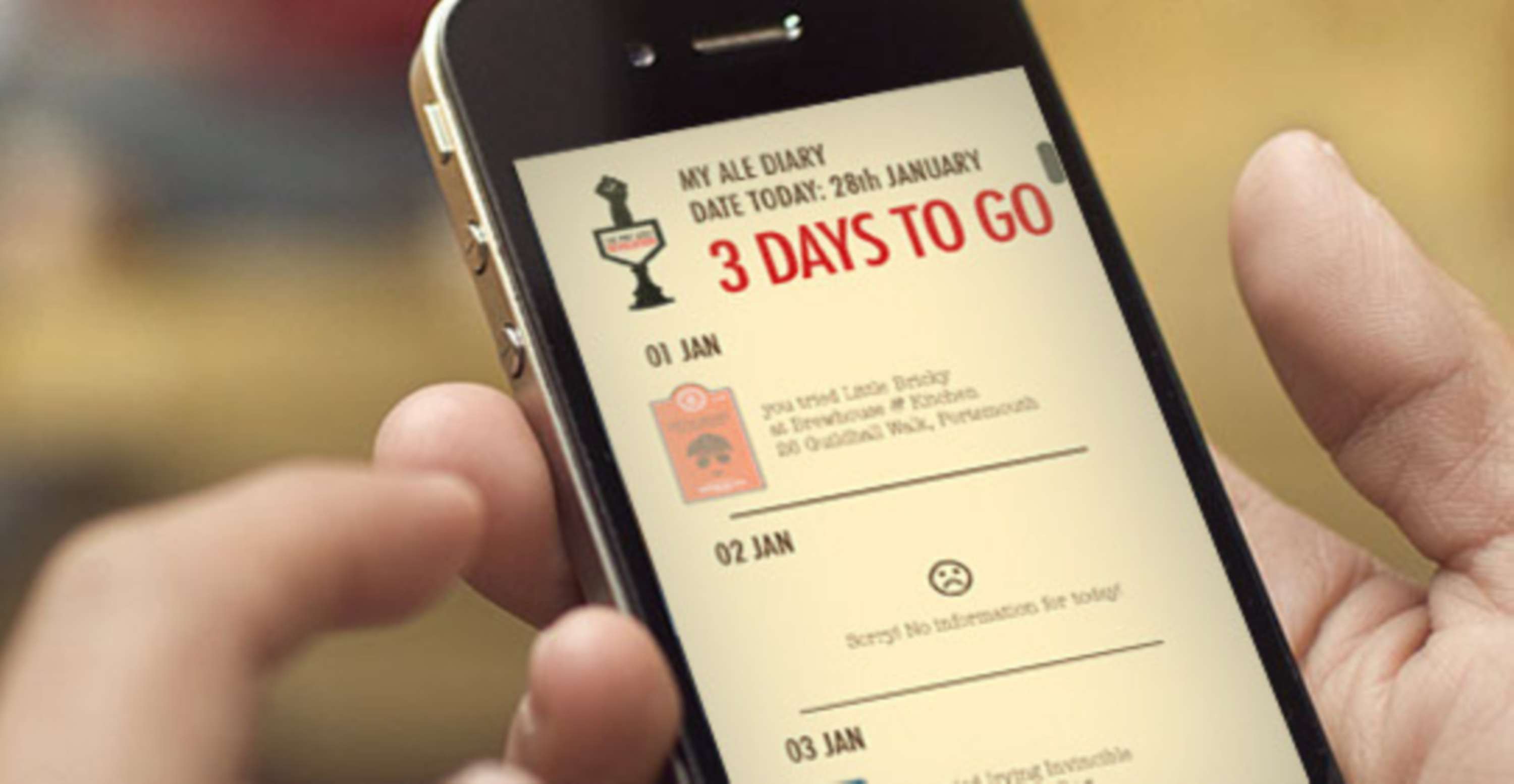 The Pint Sized Revolution - App concept by Connor Dyer