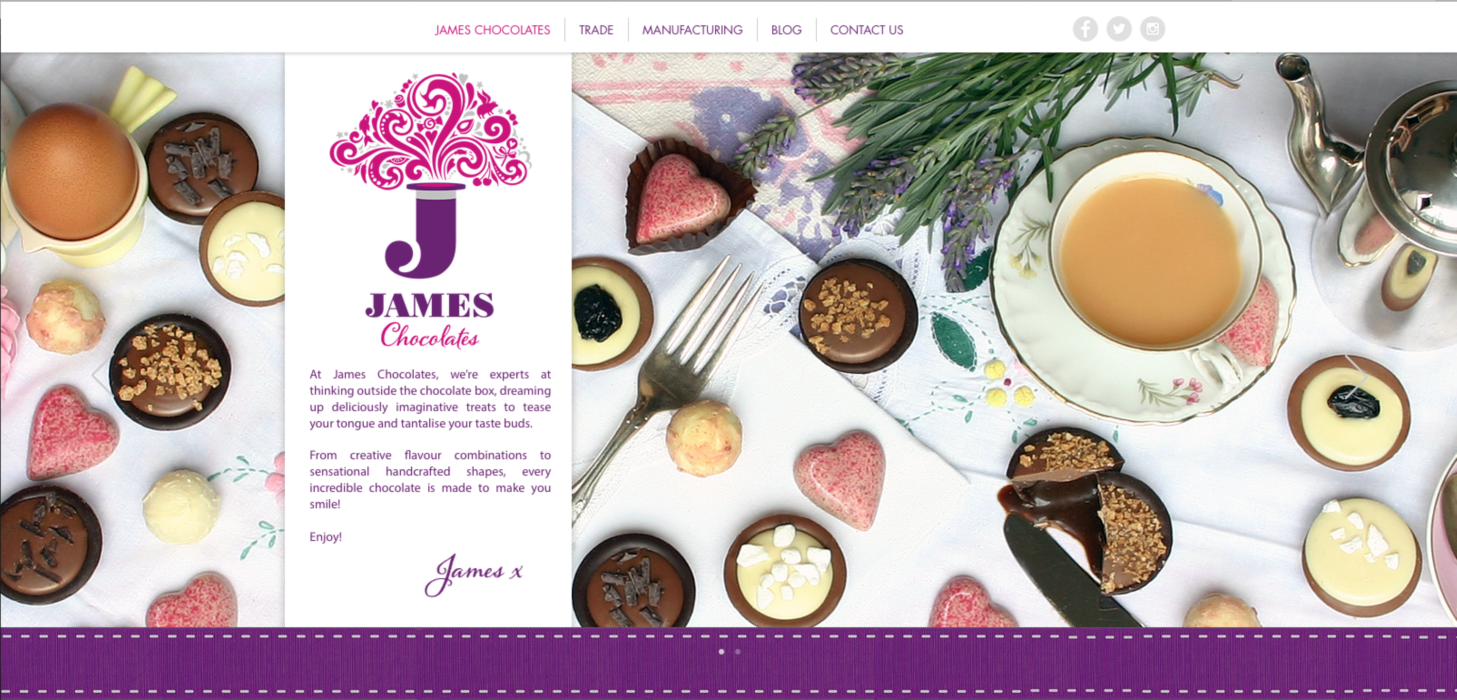 James Chocolates by Lucy Axworthy