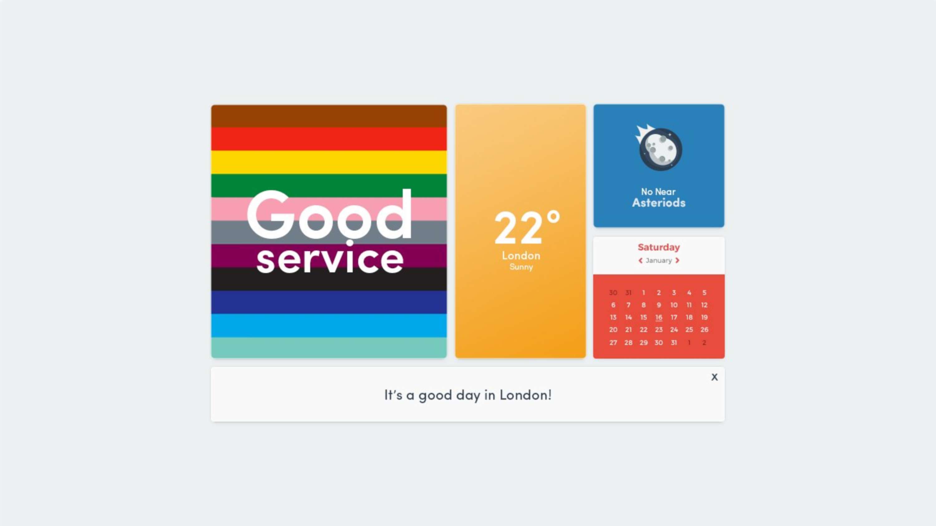 Good Day Dashboard by Alexander Neumann