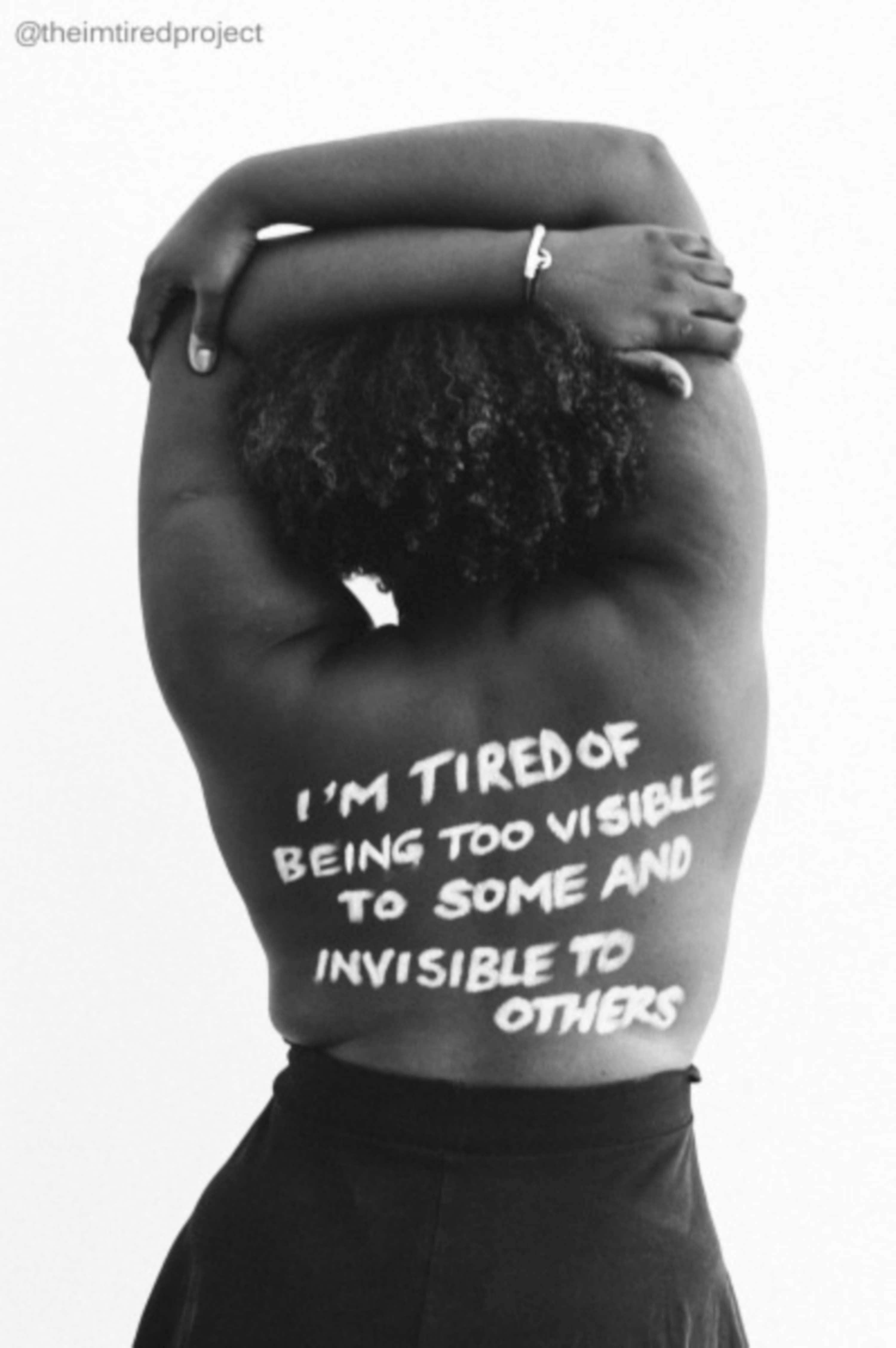 the "i'm tired" project by Paula Akpan