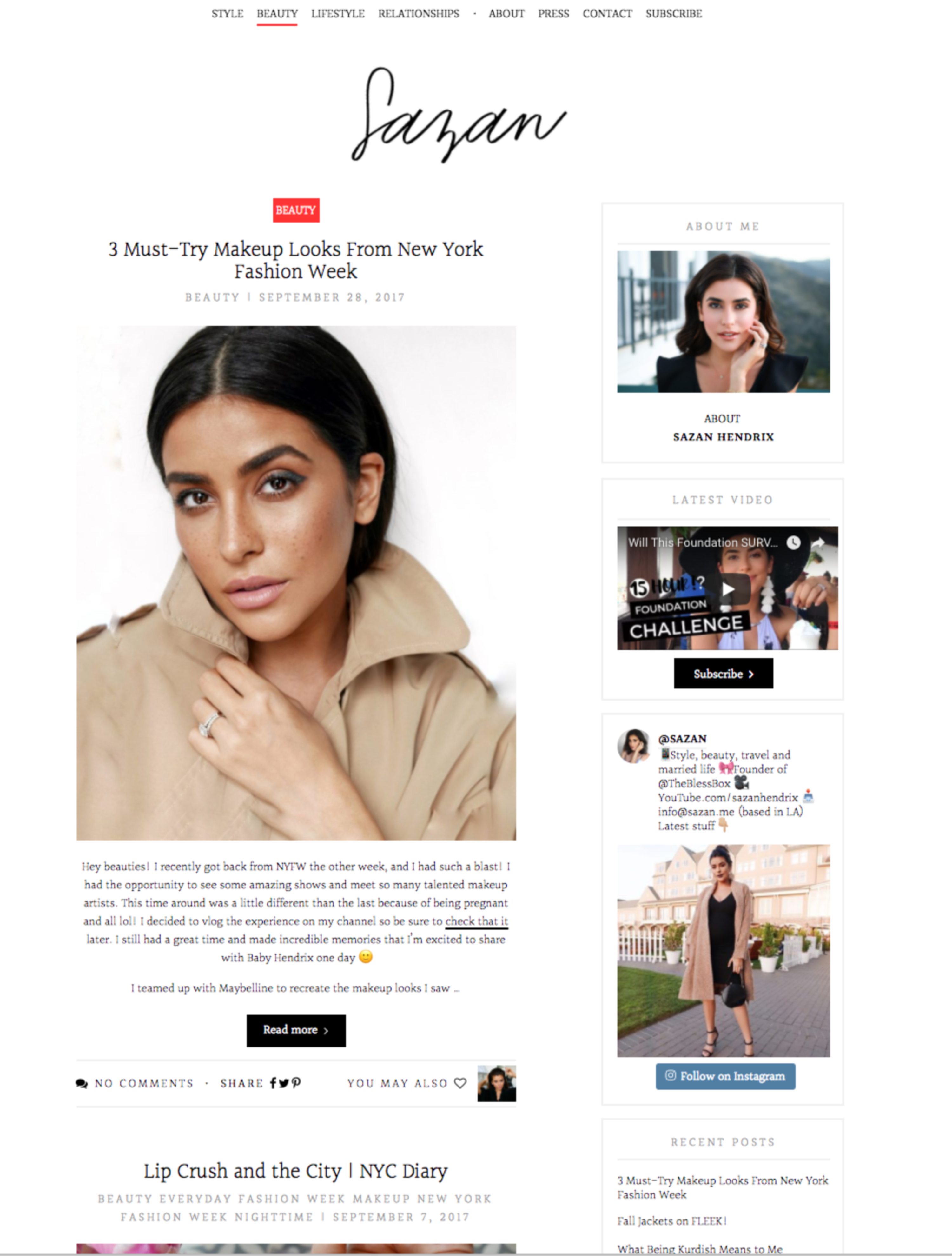 http://sazan.me/ by Chloe Watts