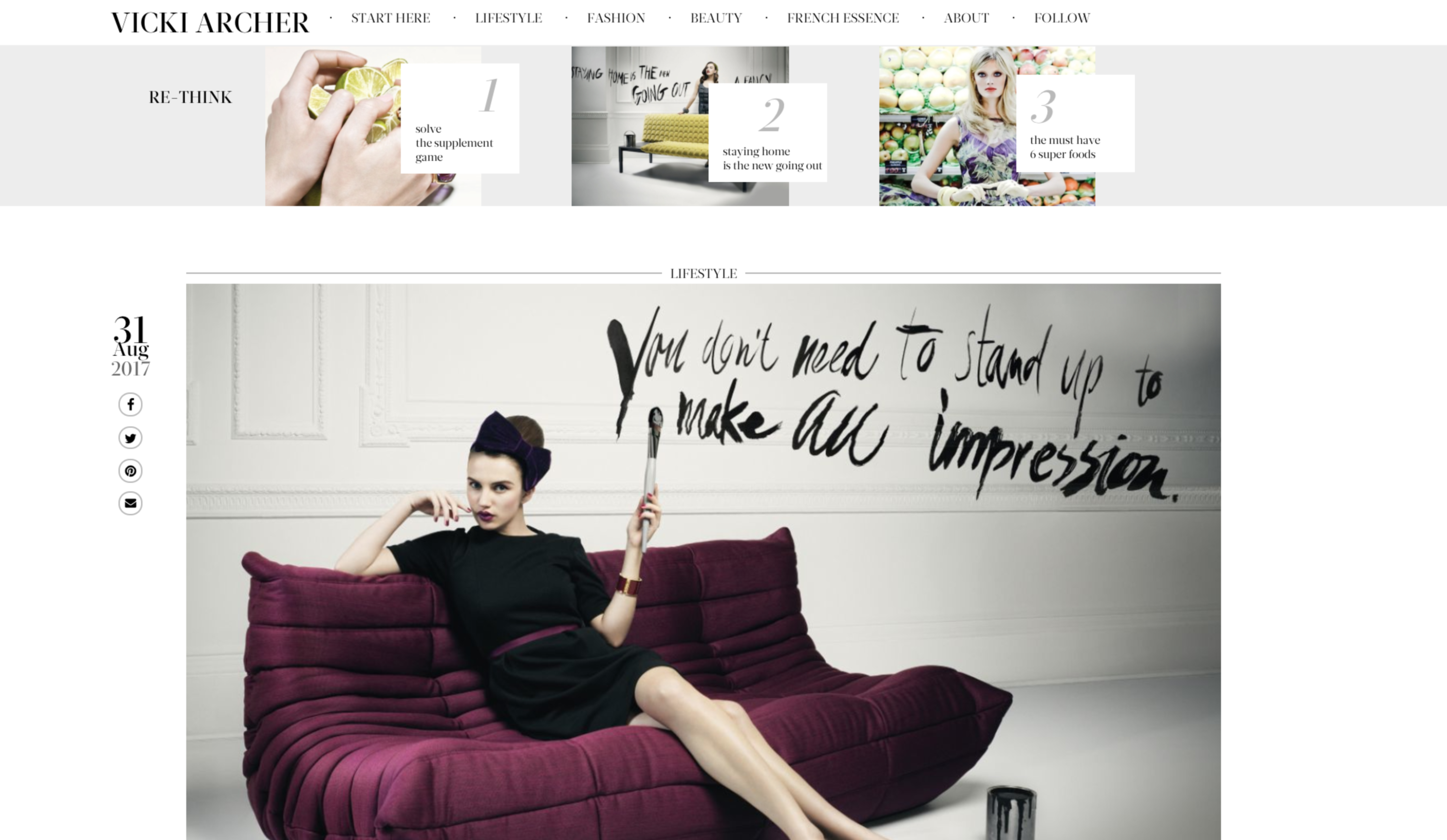 vickiarcher.com by Chloe Watts