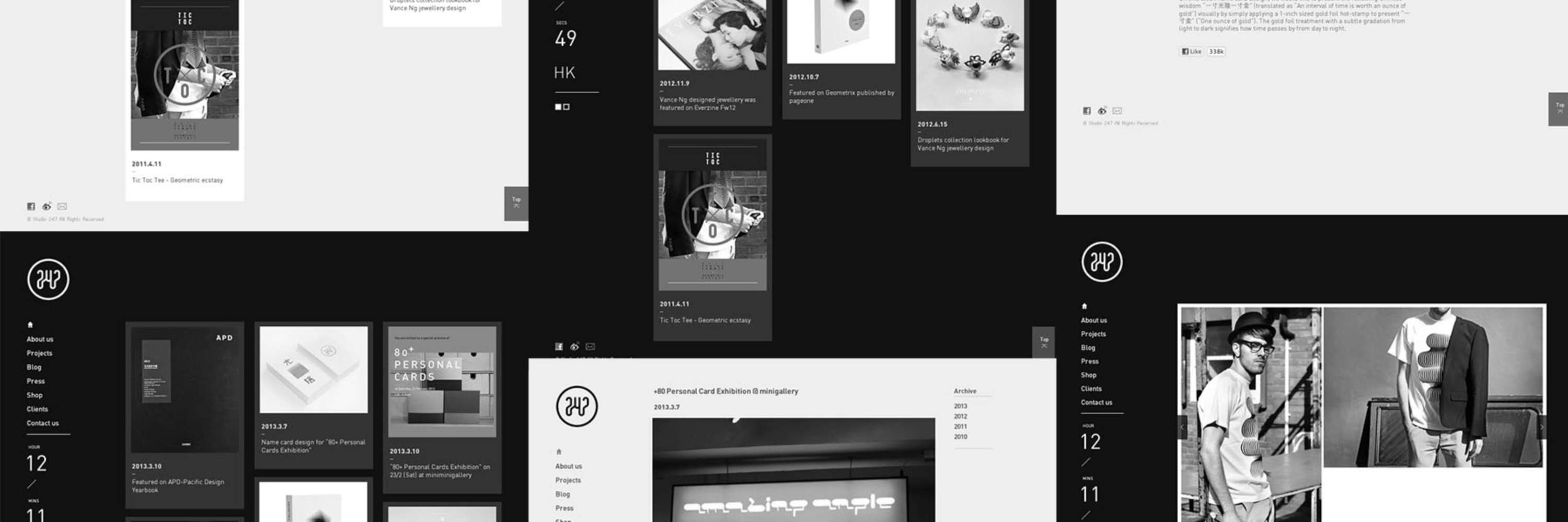 247 Studio Website by Kin Leung