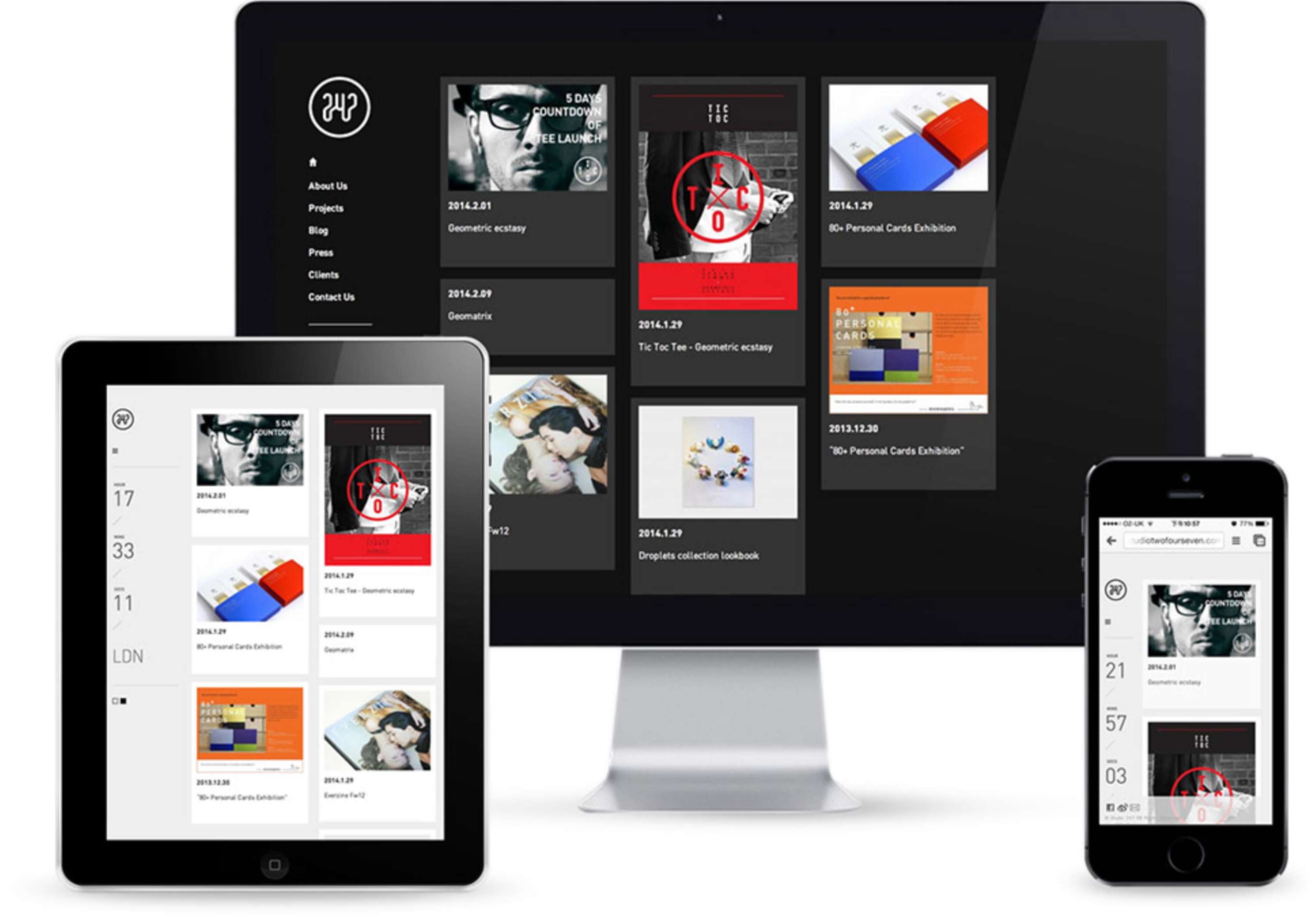 247 Studio Website by Kin Leung
