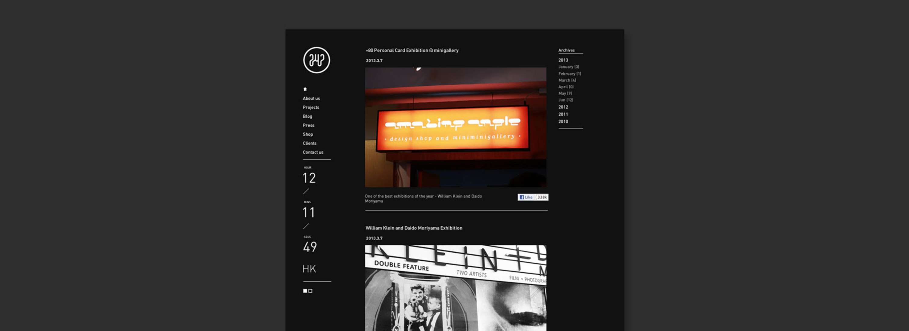 247 Studio Website by Kin Leung