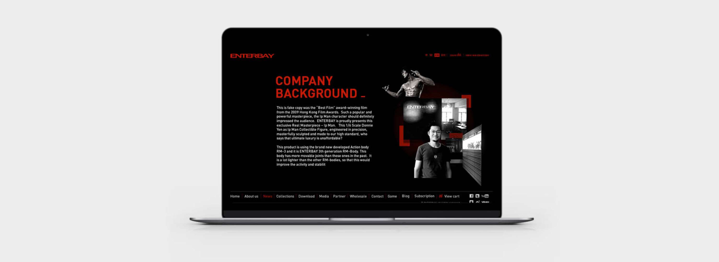 Enterbay website by Kin Leung