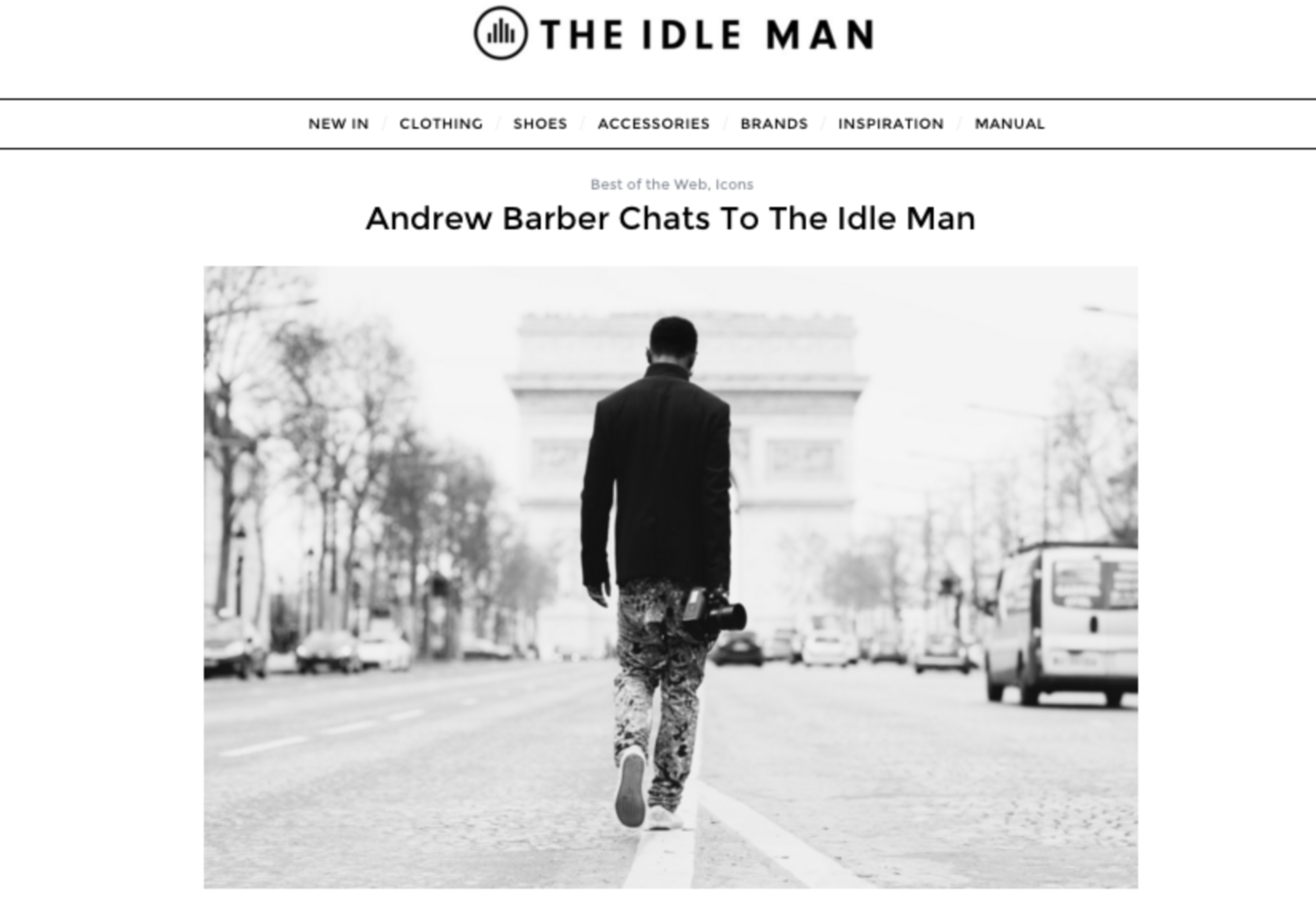 Andrew Barber Chats To The Idle Man by Andrew Barber