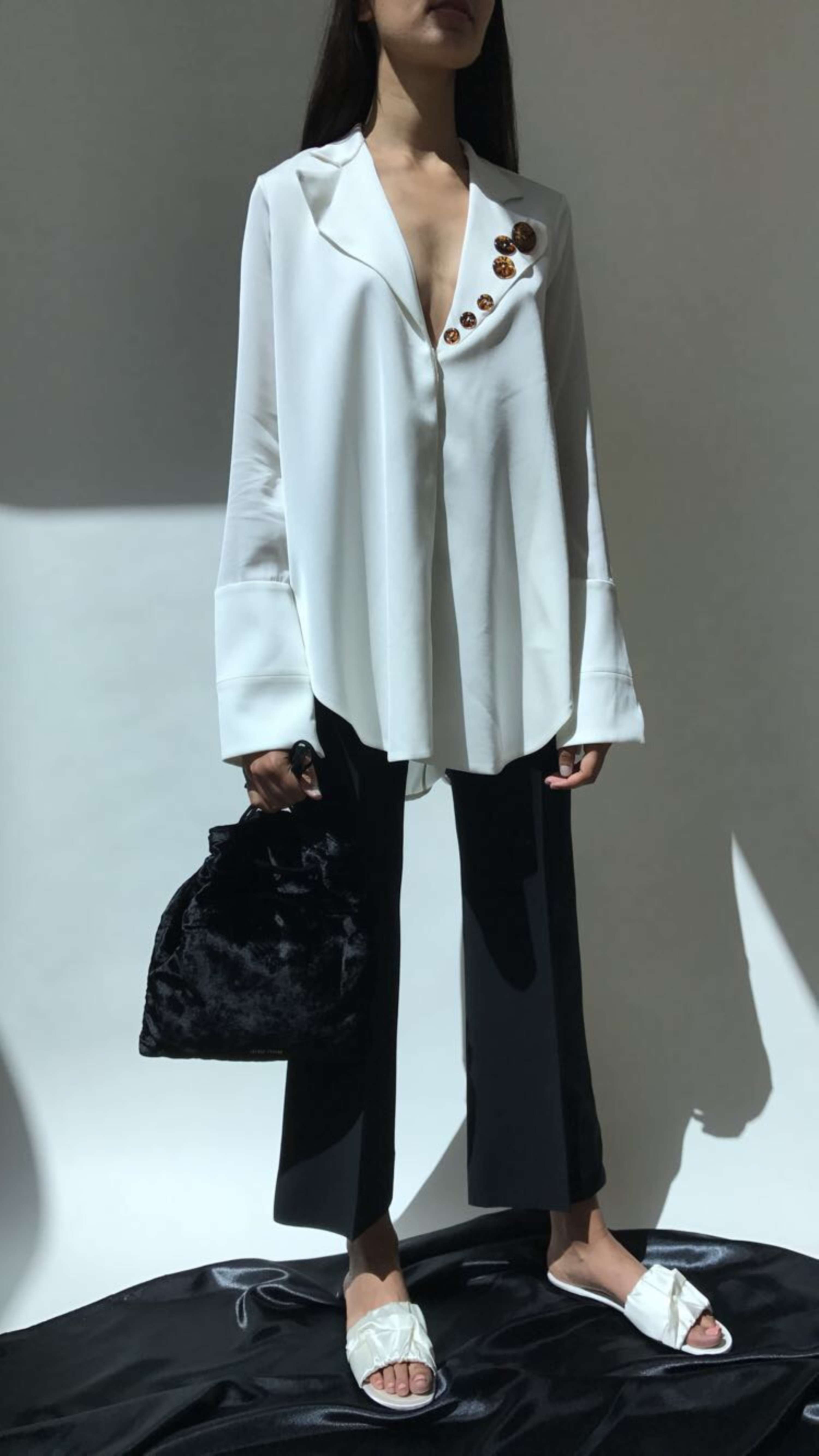 Threads styling editorial - Luxe Monochrome by Lucy Alston