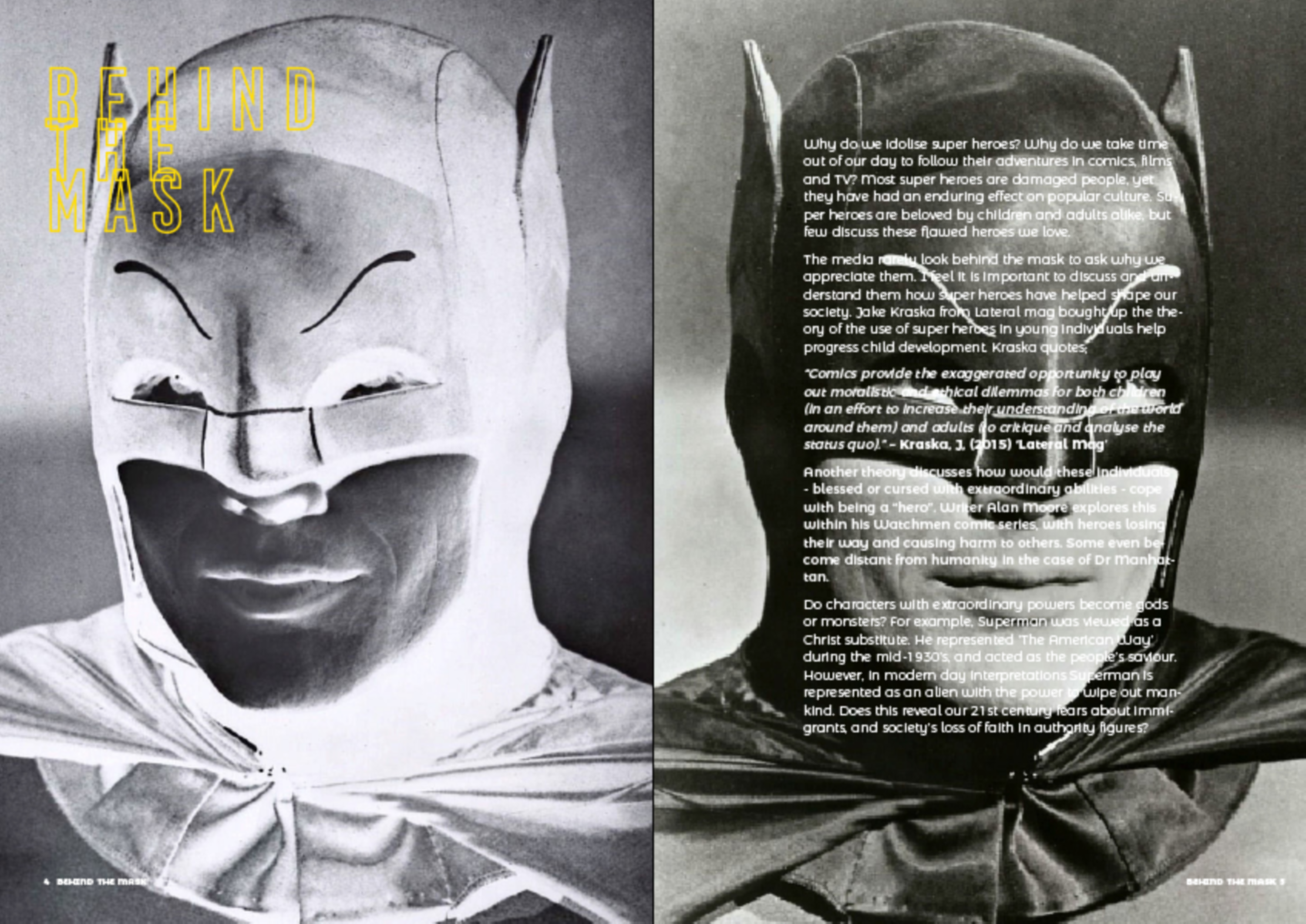 Behind The Mask - Editorial Project by Joshua Stammers