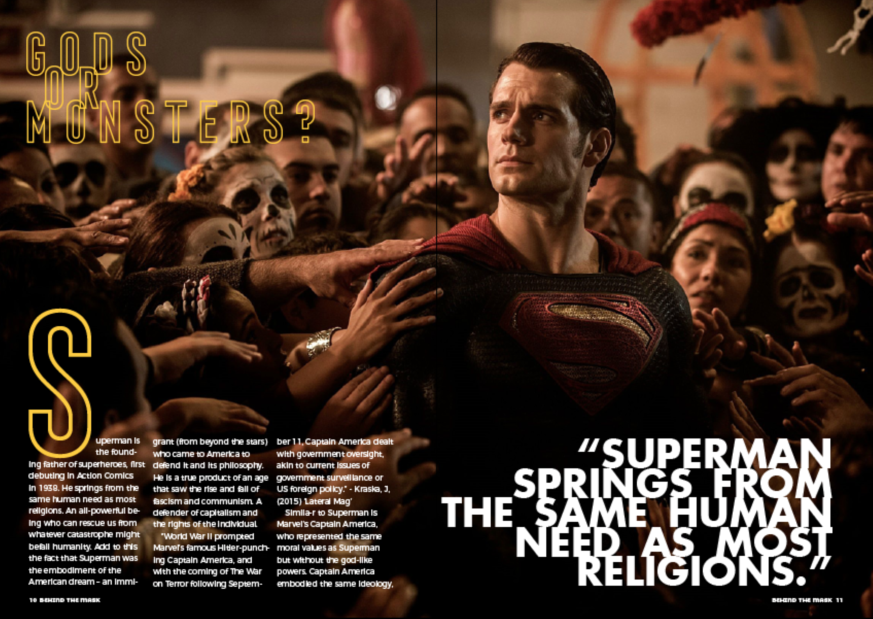 Behind The Mask - Editorial Project by Joshua Stammers
