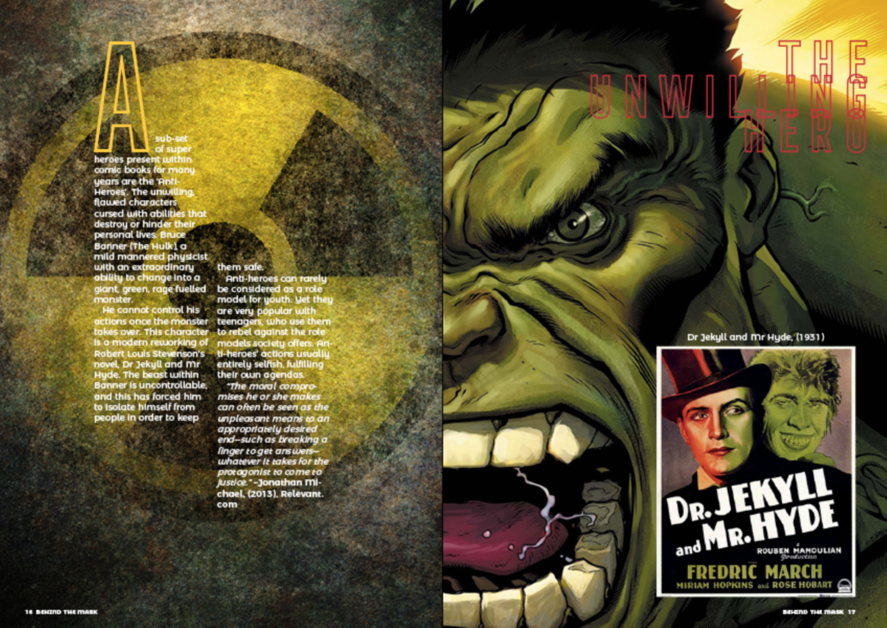 Behind The Mask - Editorial Project by Joshua Stammers