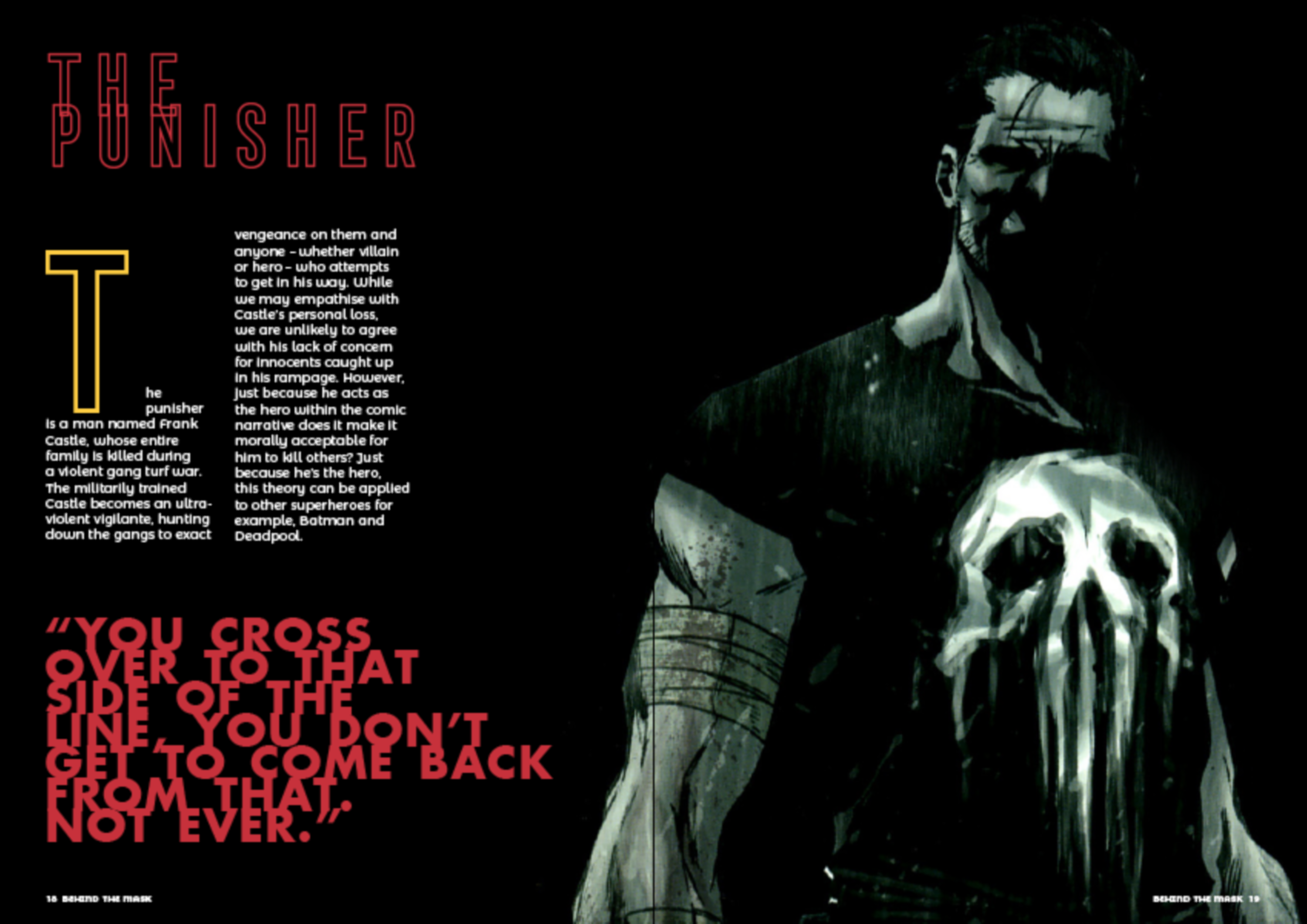Behind The Mask - Editorial Project by Joshua Stammers