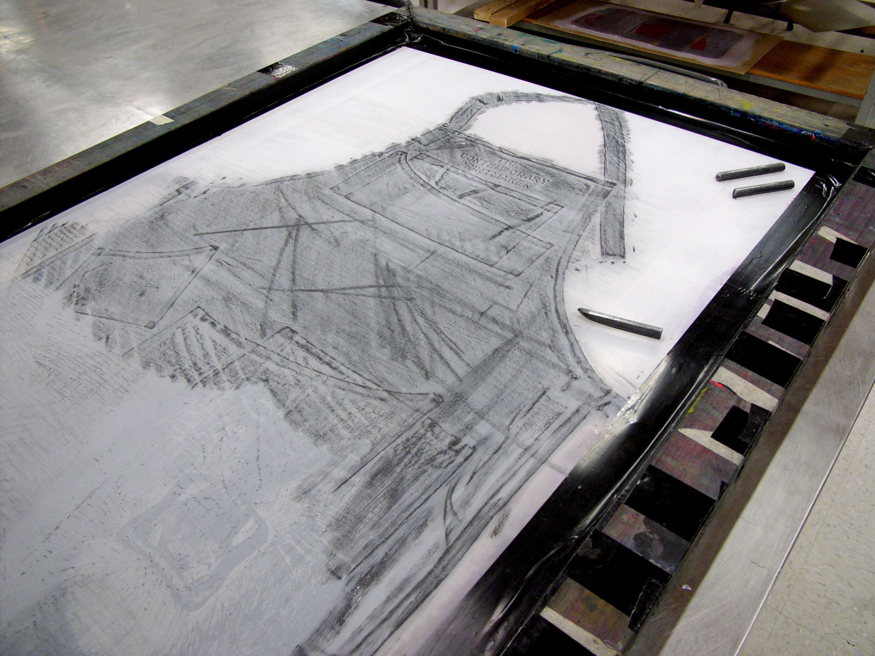 Graphite Silkscreen Prints and Research by Kevin McGarry