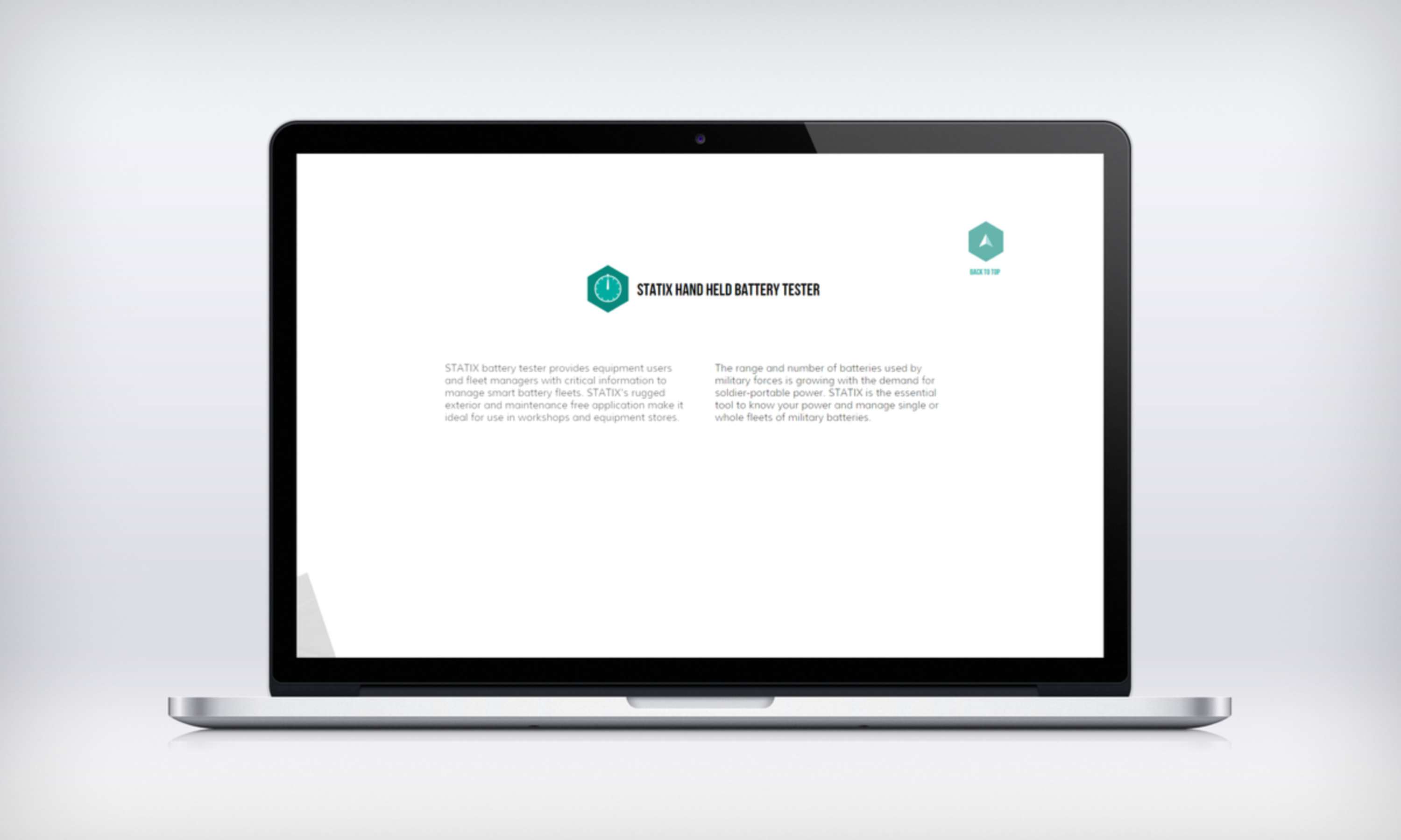 STATIX Landing Page by Bunty Partridge