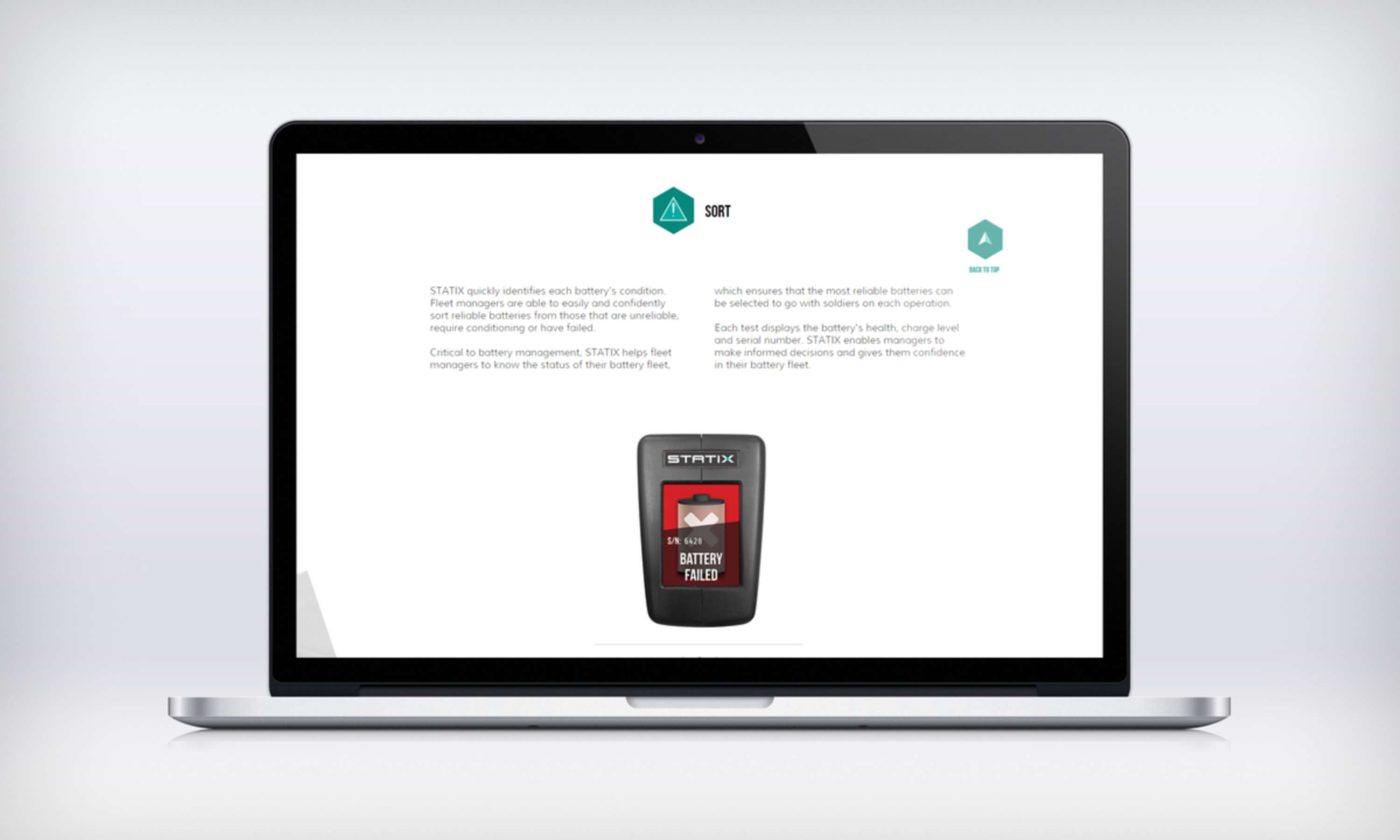 STATIX Landing Page by Bunty Partridge