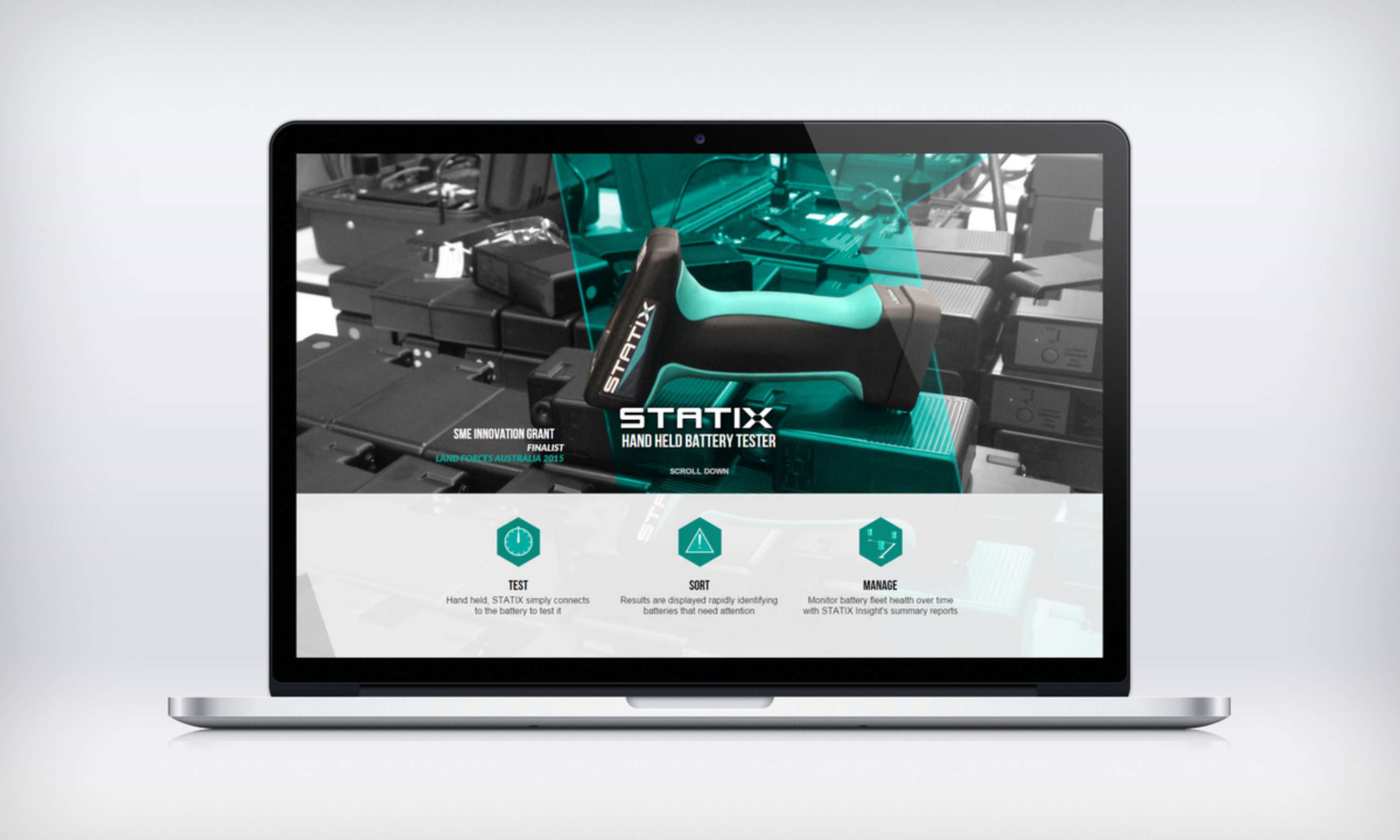STATIX Landing Page by Bunty Partridge