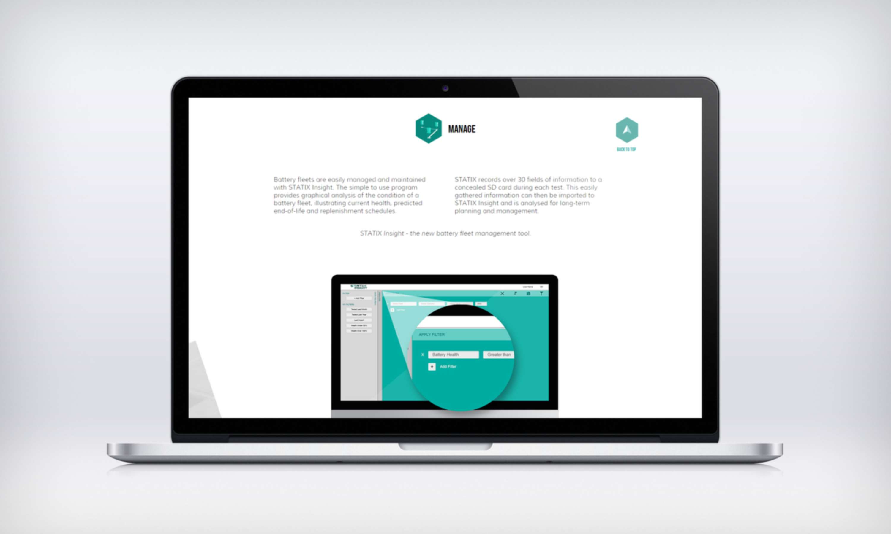 STATIX Landing Page by Bunty Partridge
