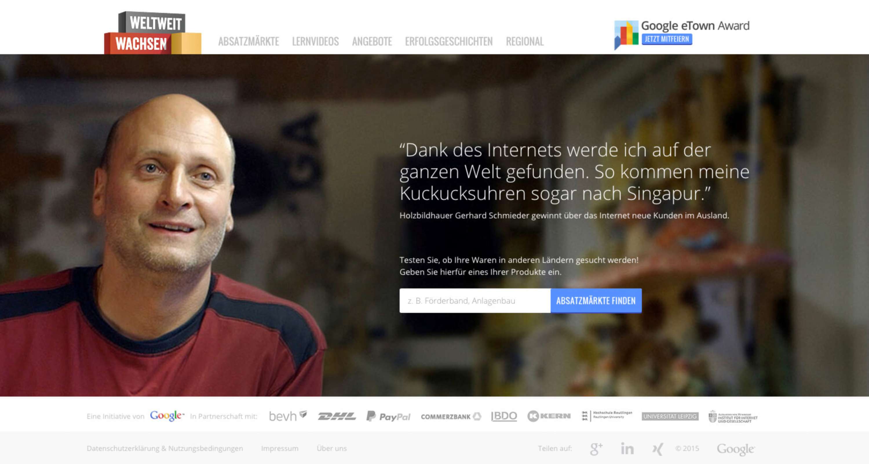 GOOGLE "Go Global"– Website by Jan Haase