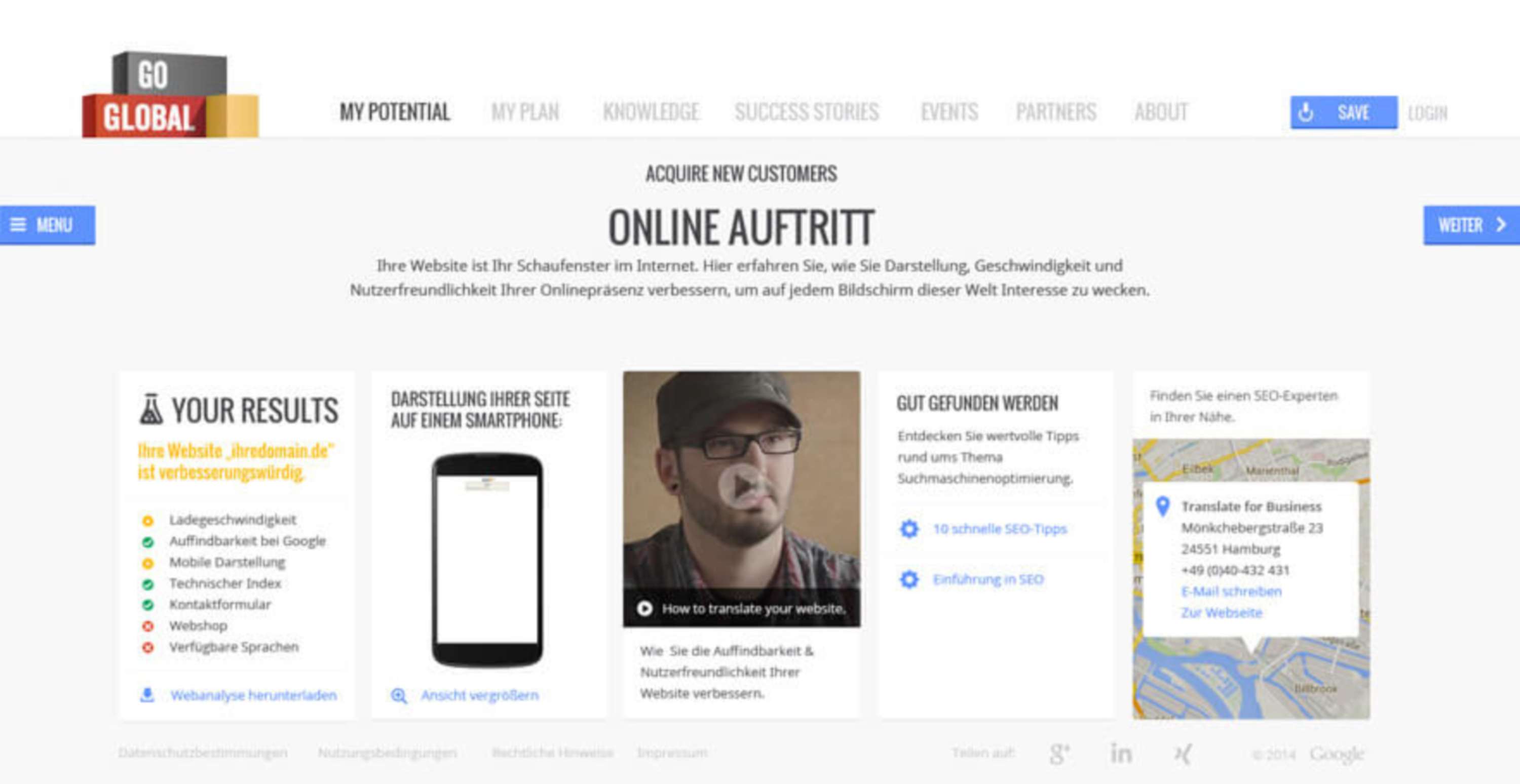 GOOGLE "Go Global"– Website by Jan Haase