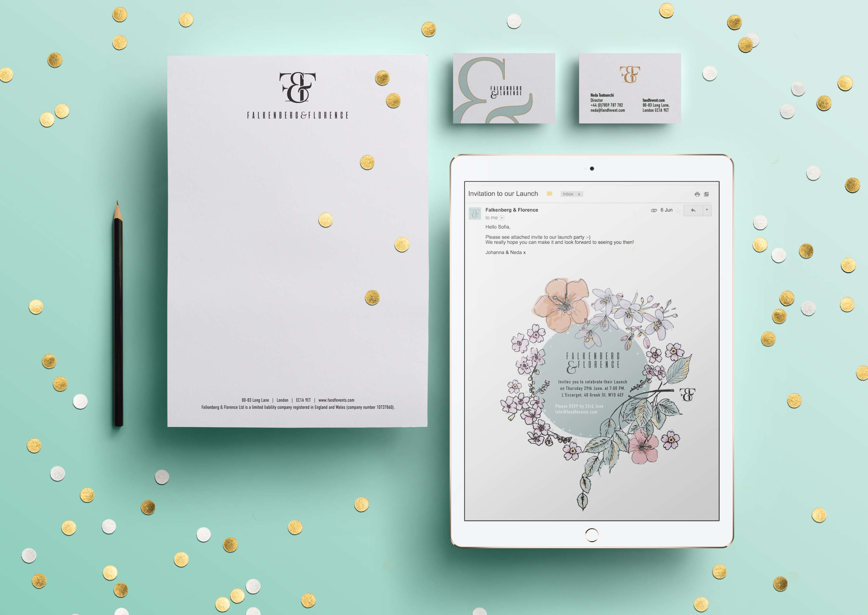 Falkenberg & Florence Branding by sofia Risler