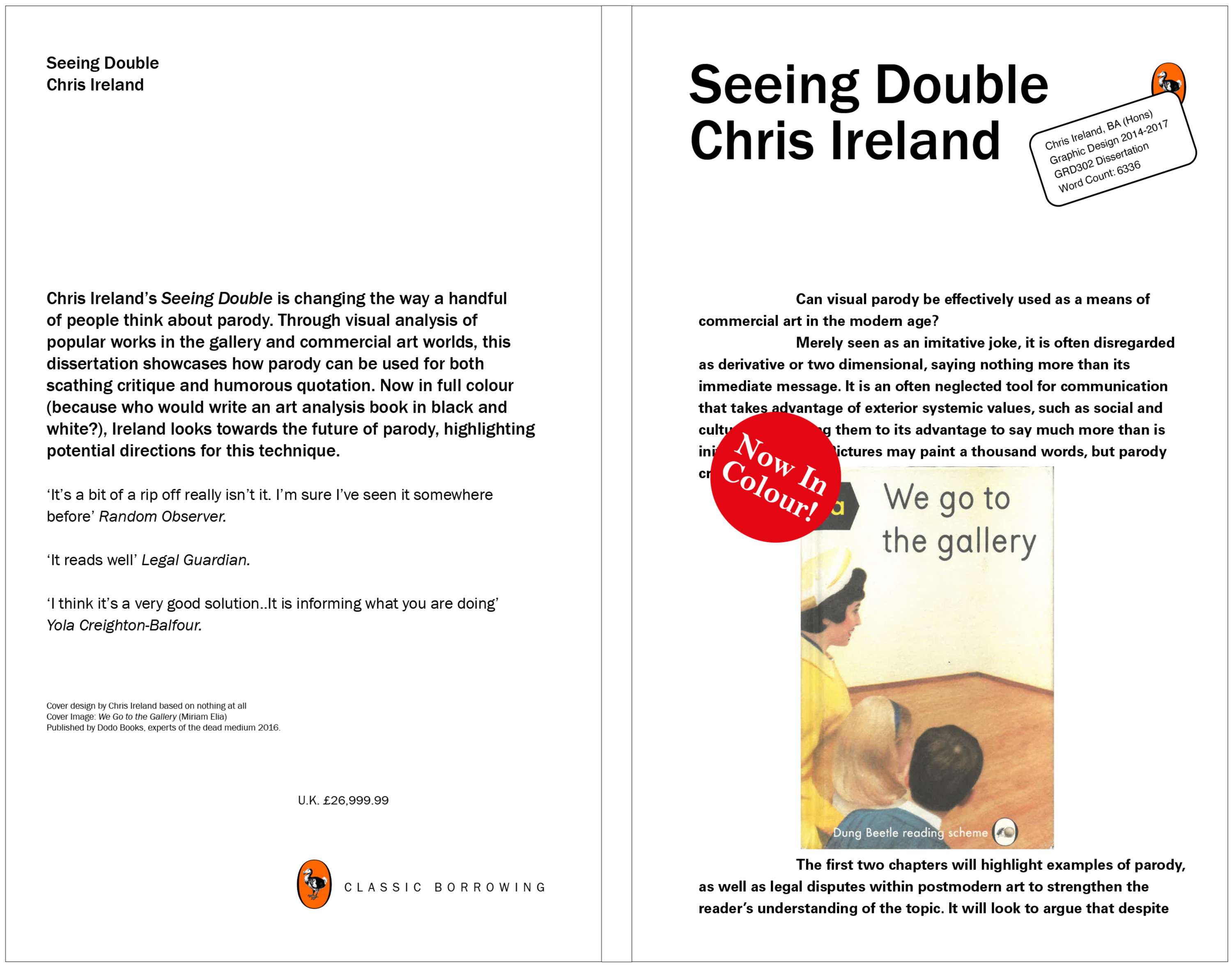 Seeing Double: A dissertation a bit like you've seen before by Chris Ireland