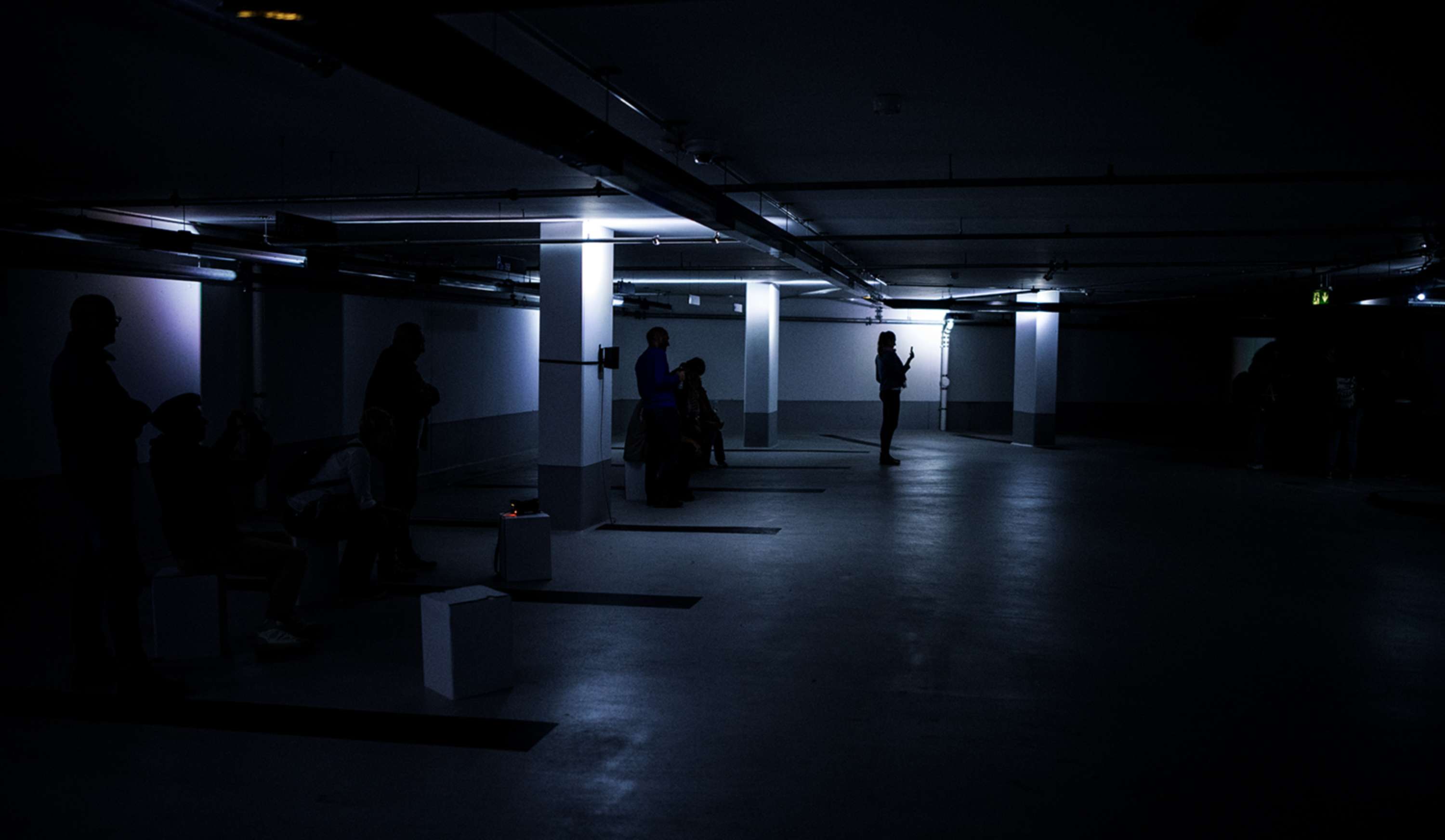 DIGITAL ECHO - interactive sound & light installation by Yves Peitzner