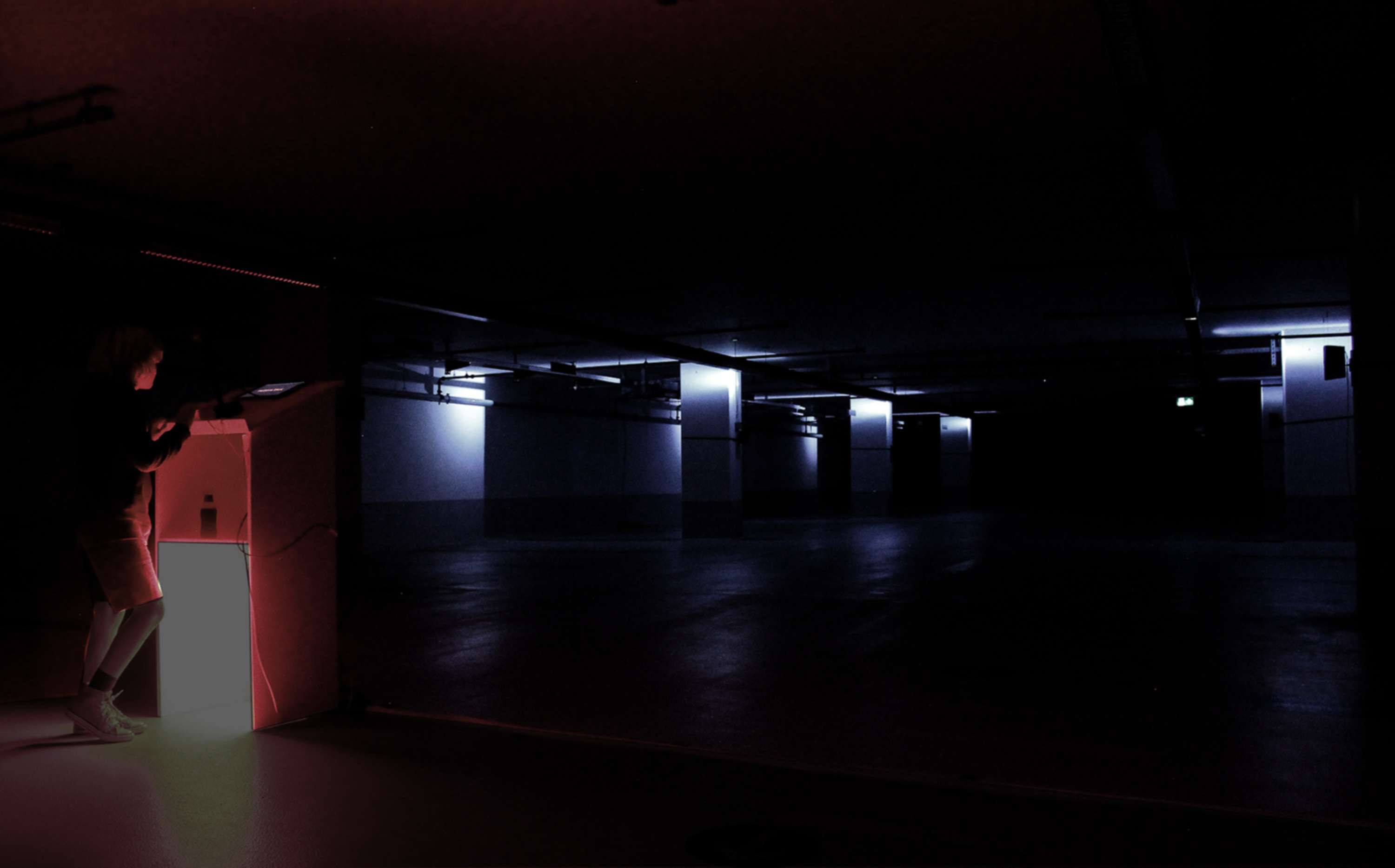 DIGITAL ECHO - interactive sound & light installation by Yves Peitzner