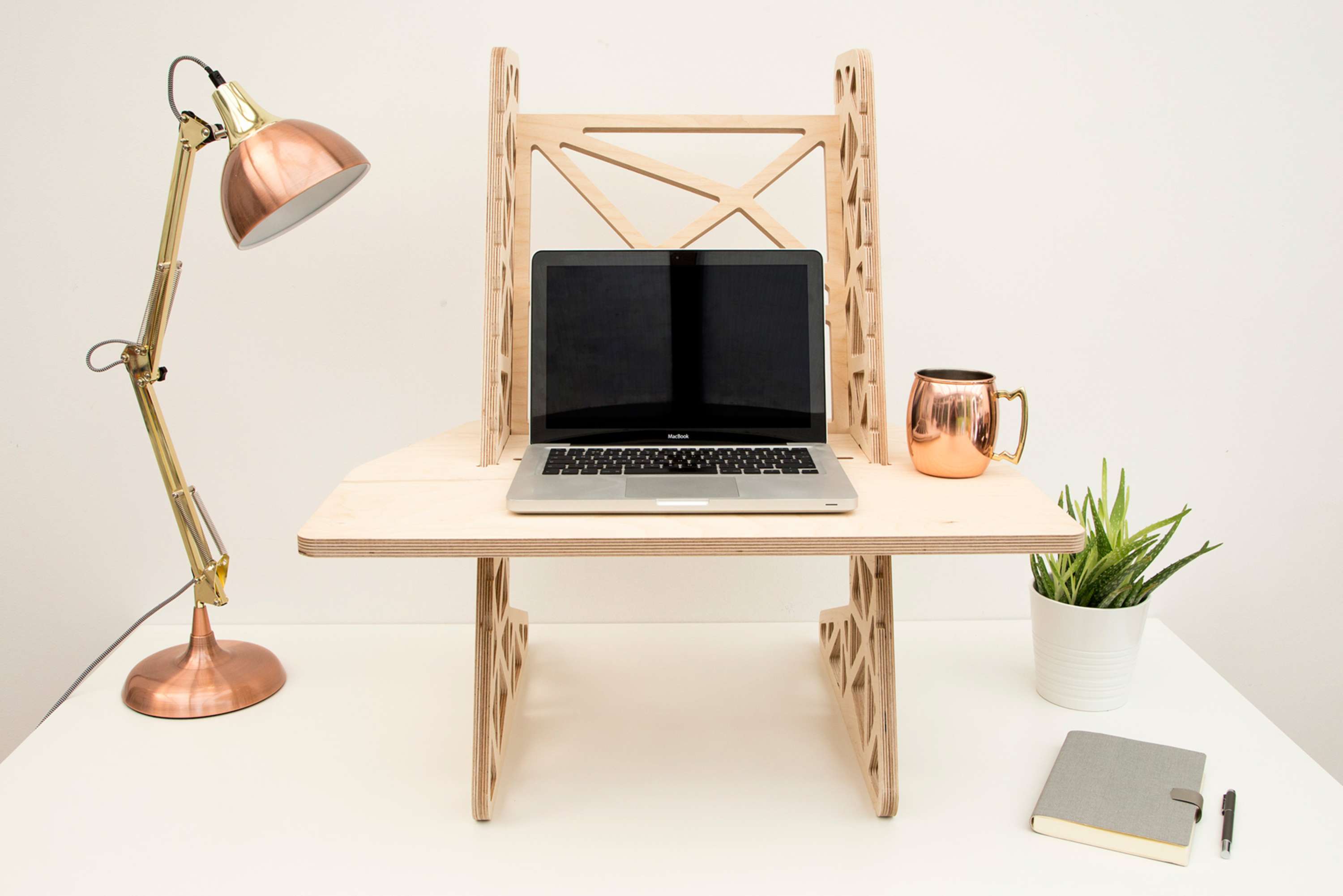 Helmm Standing Desks And Laptop Stands The Dots Design Develop And Ion Of Standing Desk Converters Portable Laptop Stands For Helmm Produced In The Uk Using Sustainable Plywood Precision Cnc Cut