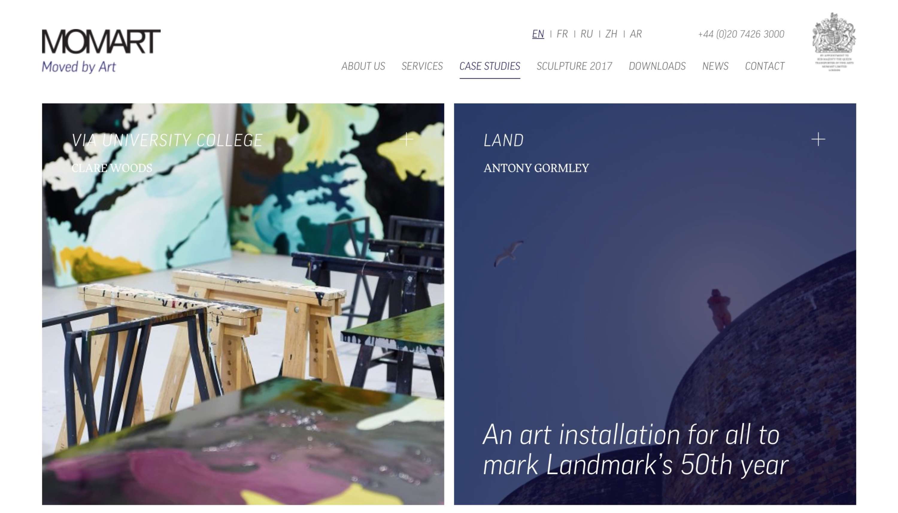 Momart Ltd | Website Design and Development by Katarzyna Gacek