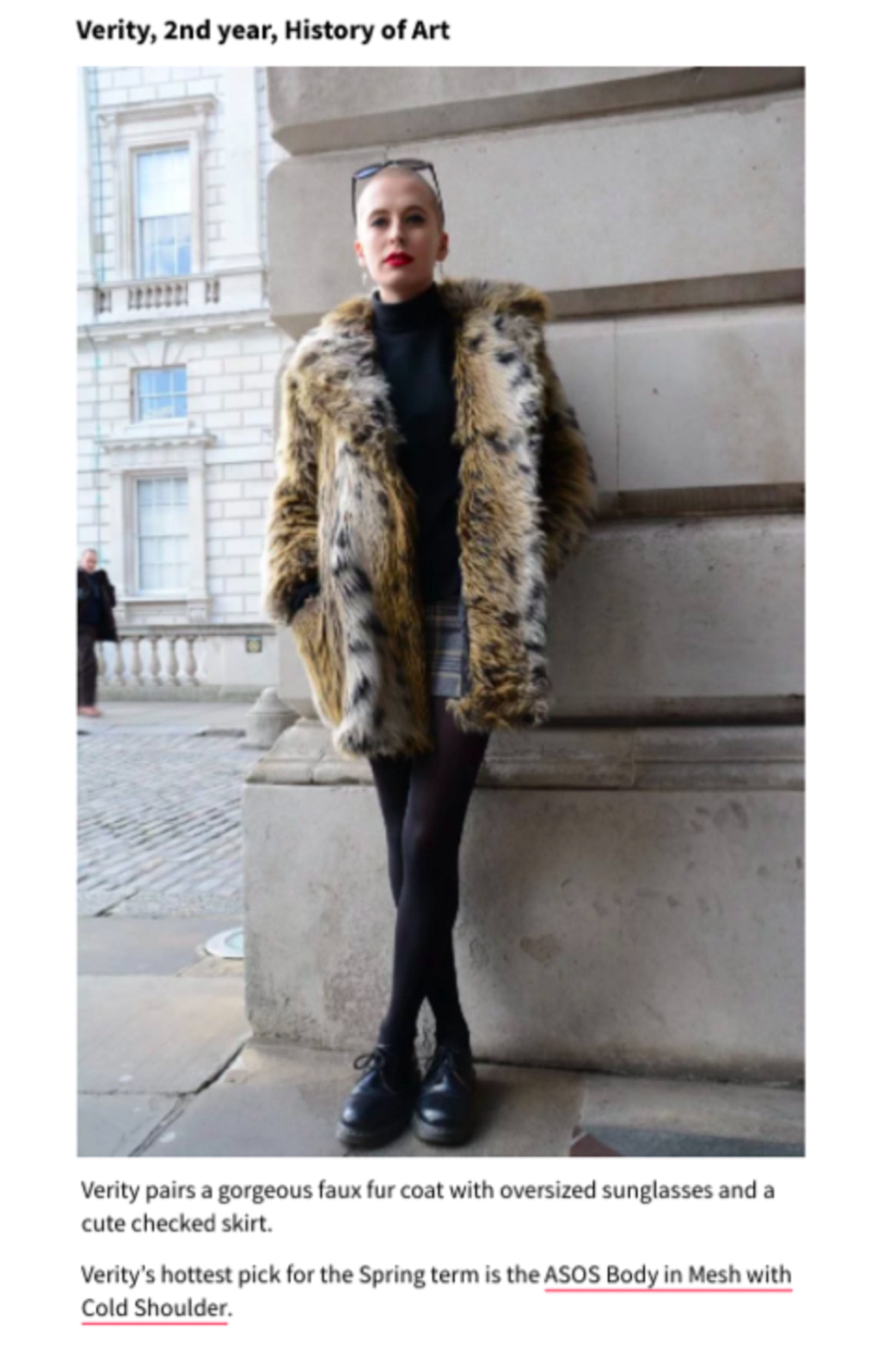 ASOS | Best Dressed by Oriel Irvine - Wells
