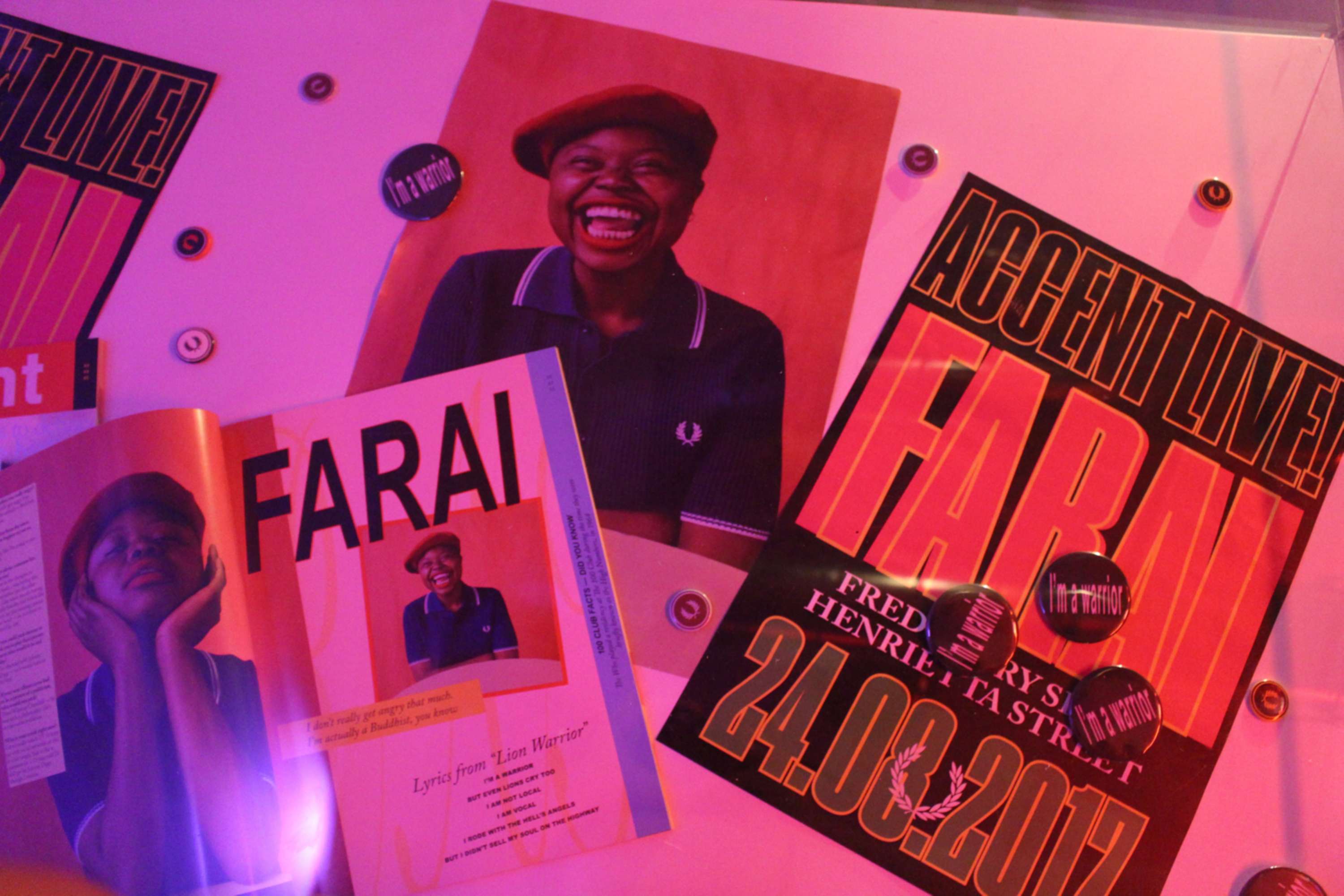 Accent Live! presents Farai (in collaboration with Fred Perry) by julie machin