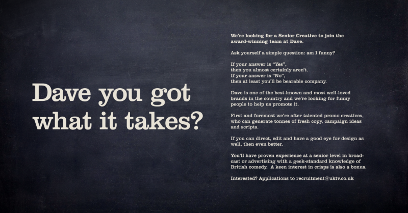 Dave you got what it takes? by UKTV