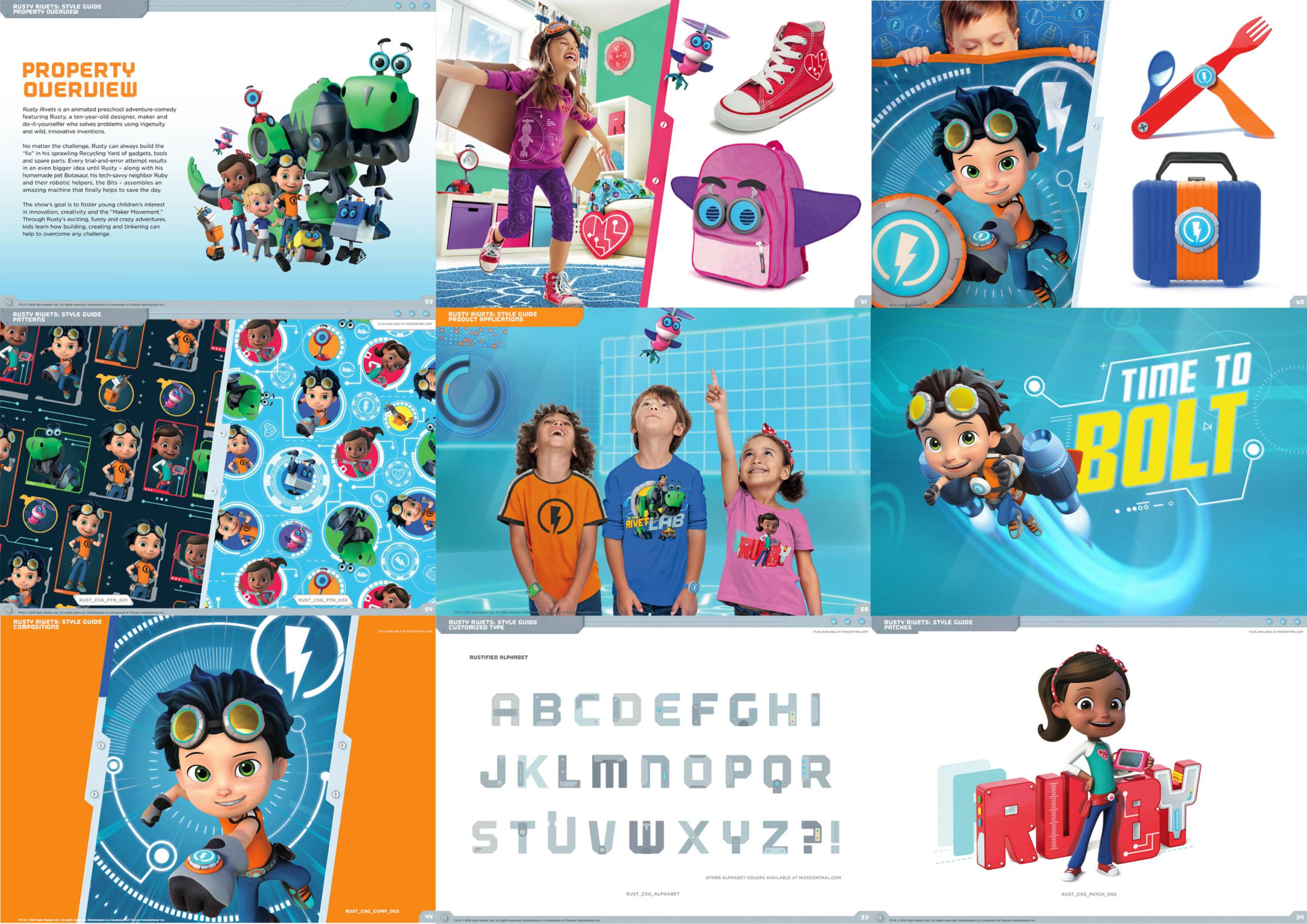 Nickelodeon - Rusty Rivets Core Style Guide by Jake Richards