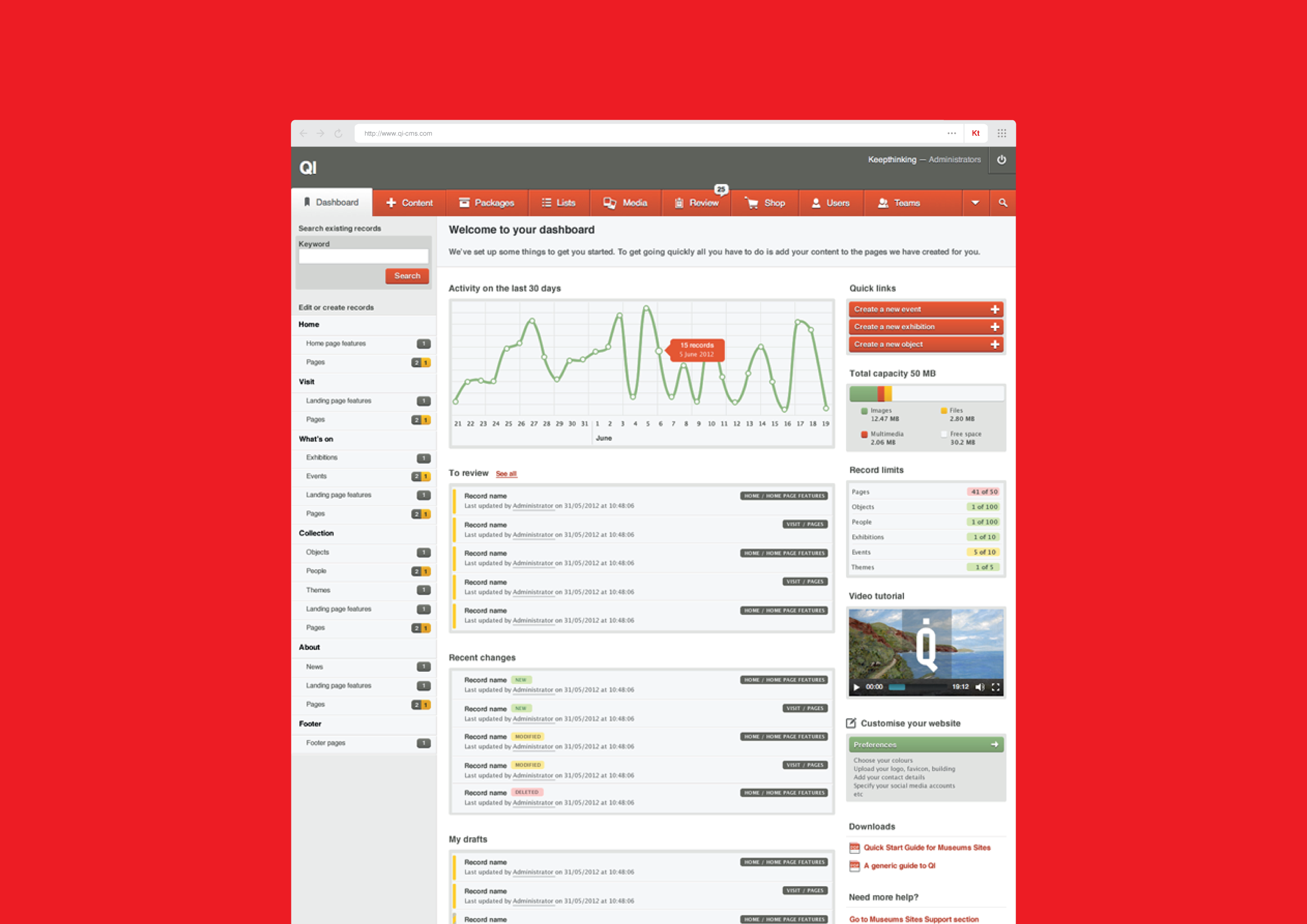 Qi: The Universal Content Management Solution by Keepthinking