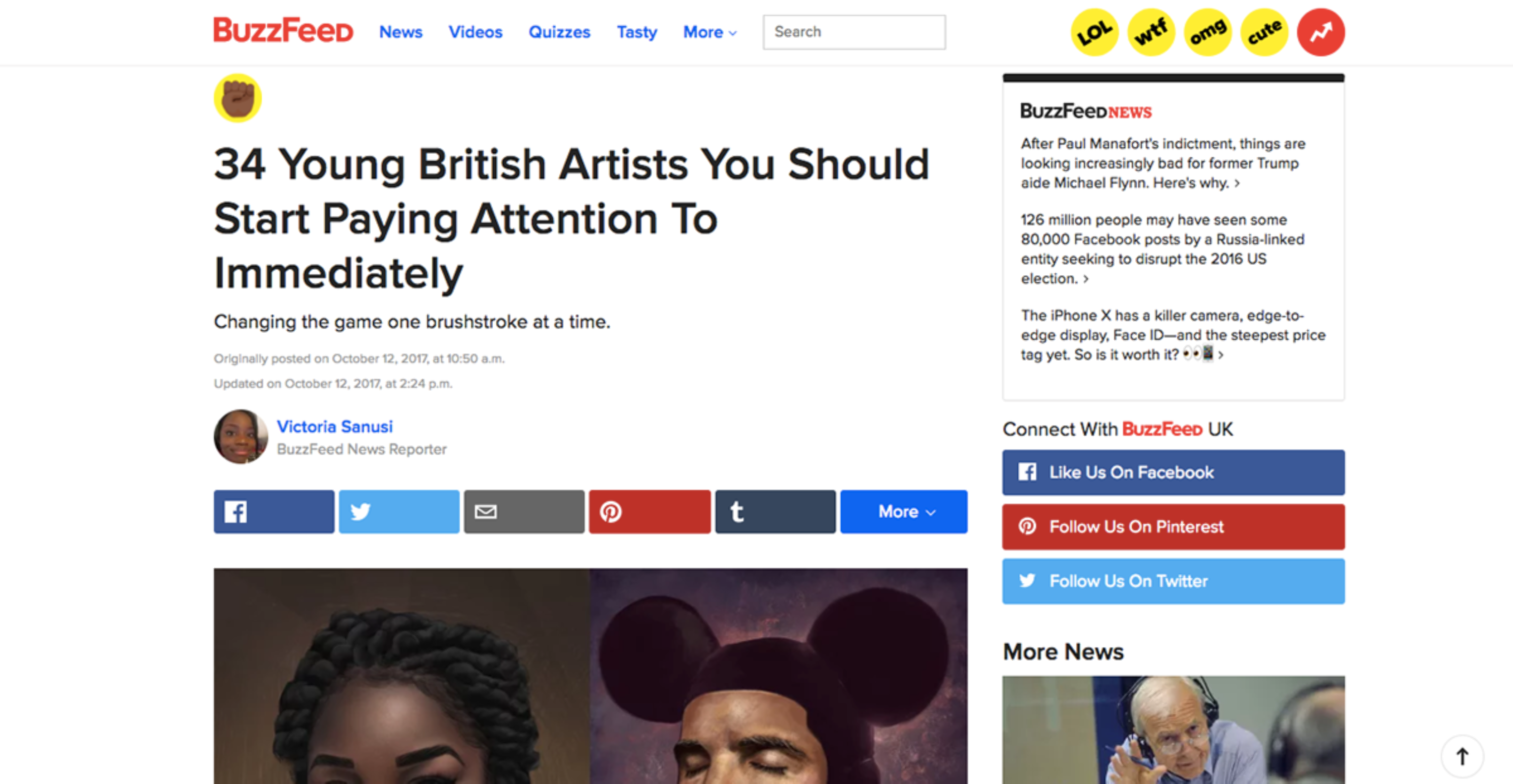BUZZFEED Featured Tupac Painting (With Projection Mapping) by Cain McCallam