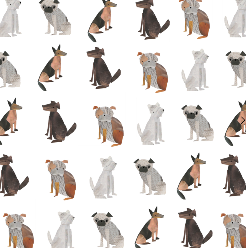 Surface Pattern - Dog Print by Brandon Mattless