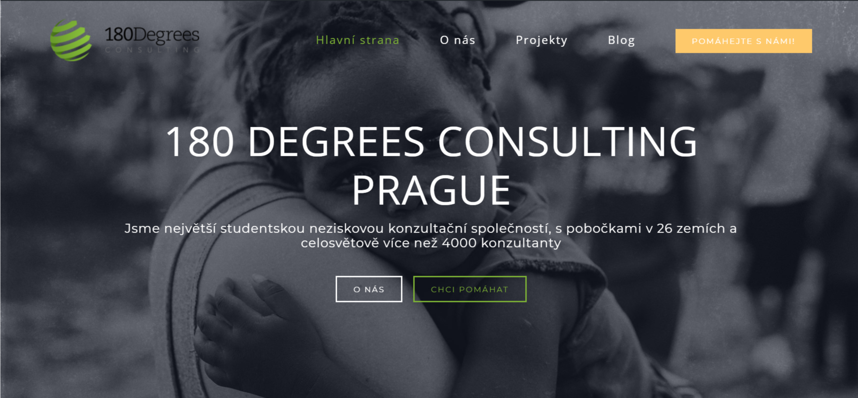 Creating website of czech branch of 180 Degrees Consulting (work in progress) by Alice Havlovicová